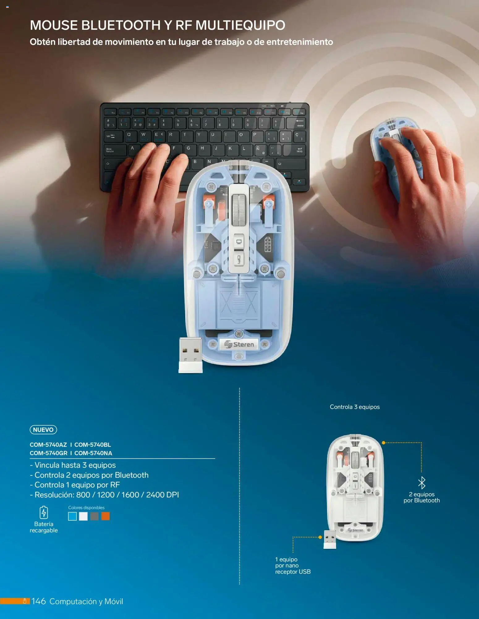 Nuevas ofertas de Steren válidas en toda la República Mexicana desde el 01.01.2026. ¡Encuentra las mejores ofertas en Steren catálogo! | Página: 158 | Productos: Usb, Mouse, Movil, Batería