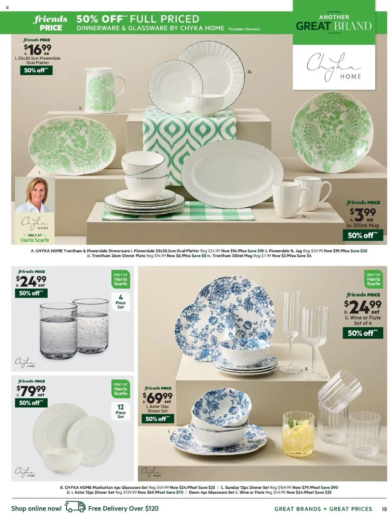 Harris Scarfe catalogue - valid from 13.10.2025 | Page: 19 | Products: Dinner set, Glassware, Wine