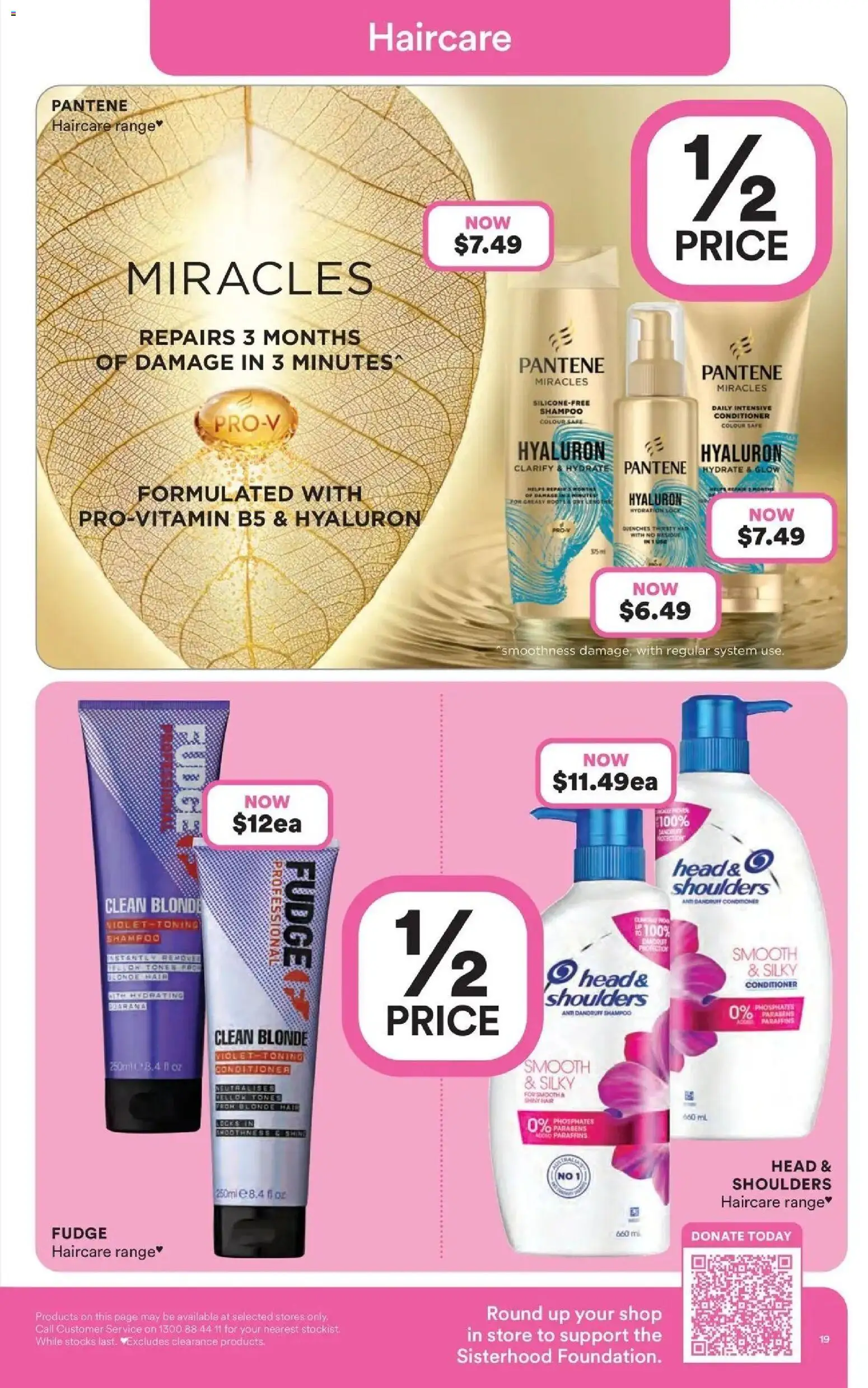 Priceline Pharmacy catalogue - valid from 26.03.2026 | Page: 19 | Products: Shampoo, Conditioner, Hair conditioner, Safe