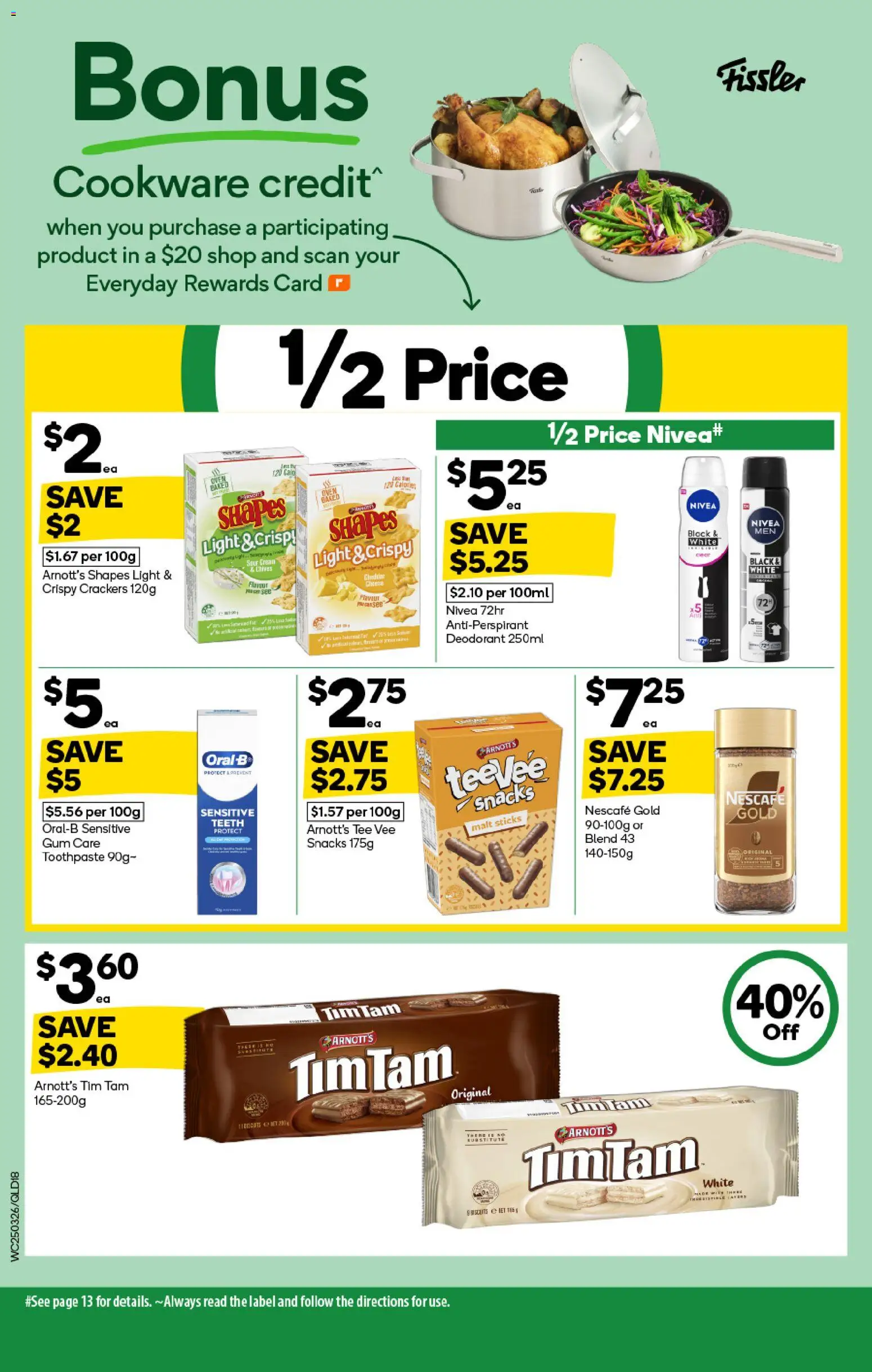 Woolworths catalogue - valid from 25.03.2026 | Page: 18 | Products: Light, Gum, Antiperspirant, Nescafe