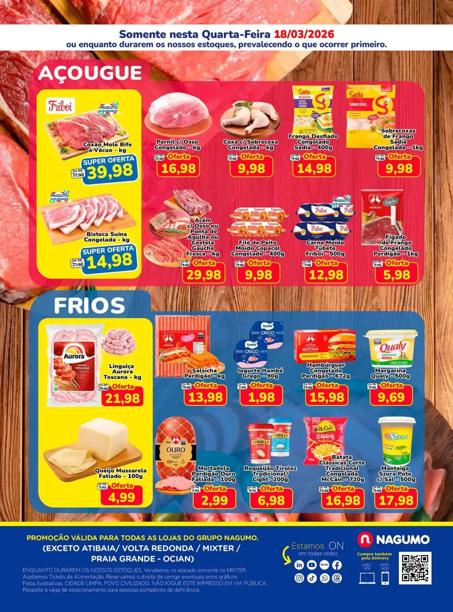 Nagumo Folheto - válido de 18.03.2026 | Página: 2 | Produtos: Linguiça, Acém, Carne, Margarina