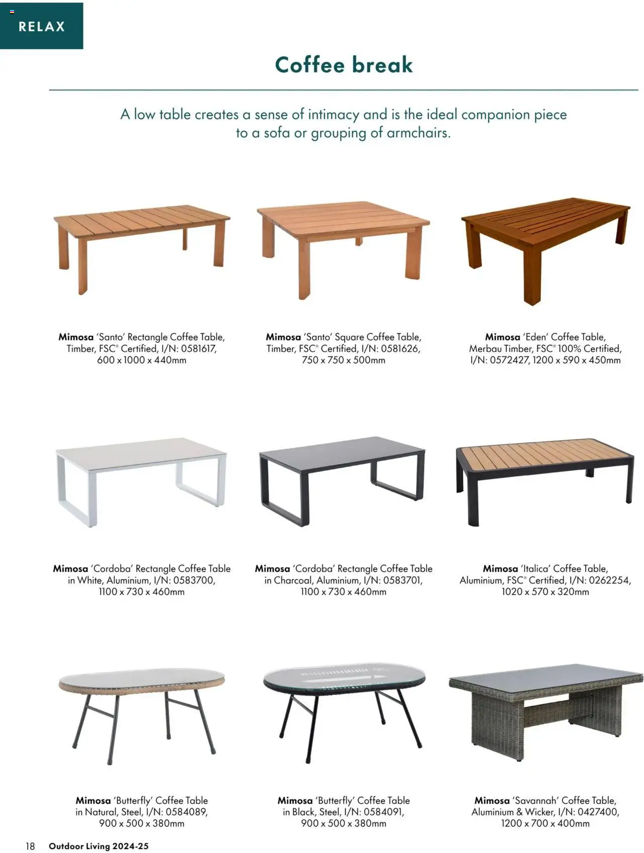 Bunnings Warehouse catalogue - valid from 03.09.2024 | Page: 18 | Products: Sofa, Coffee table, Table, Coffee