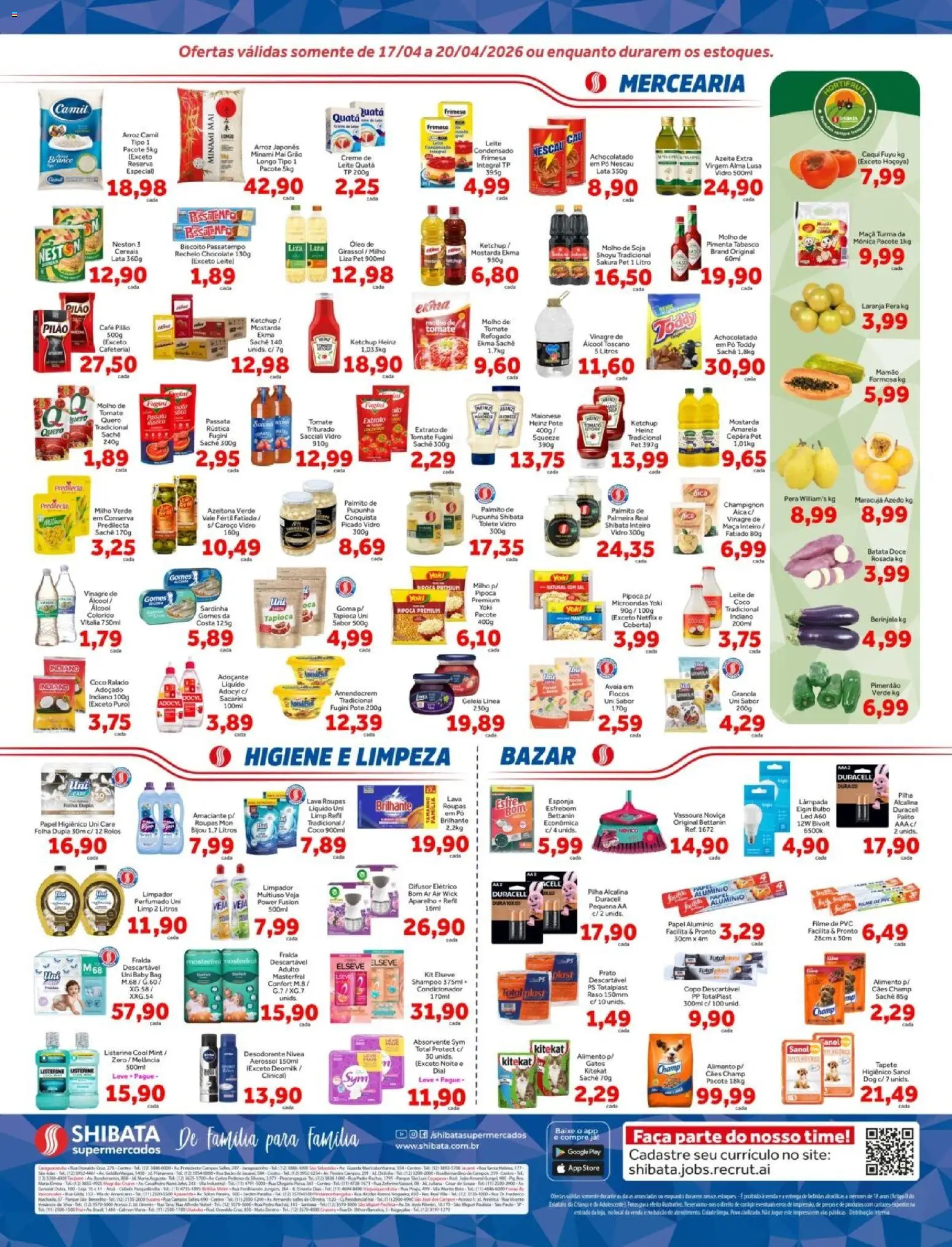 Shibata Folheto - válido de 17.04.2026 | Página: 2 | Produtos: Chocolate, Geleia, Maionese, Azeite