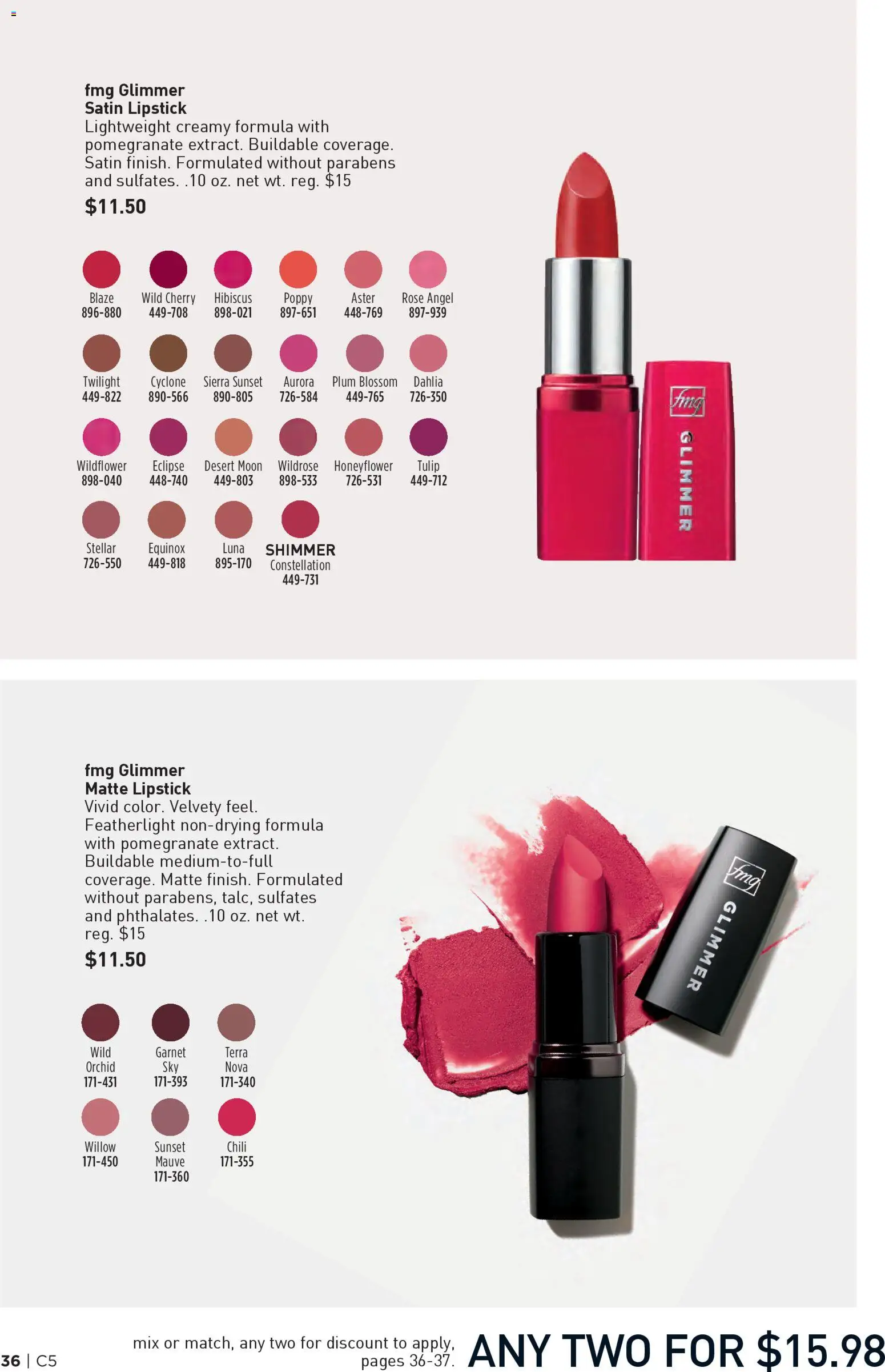 Avon Brochure - valid from 25.02.2026 | Page: 36 | Products: Plum, Lipstick