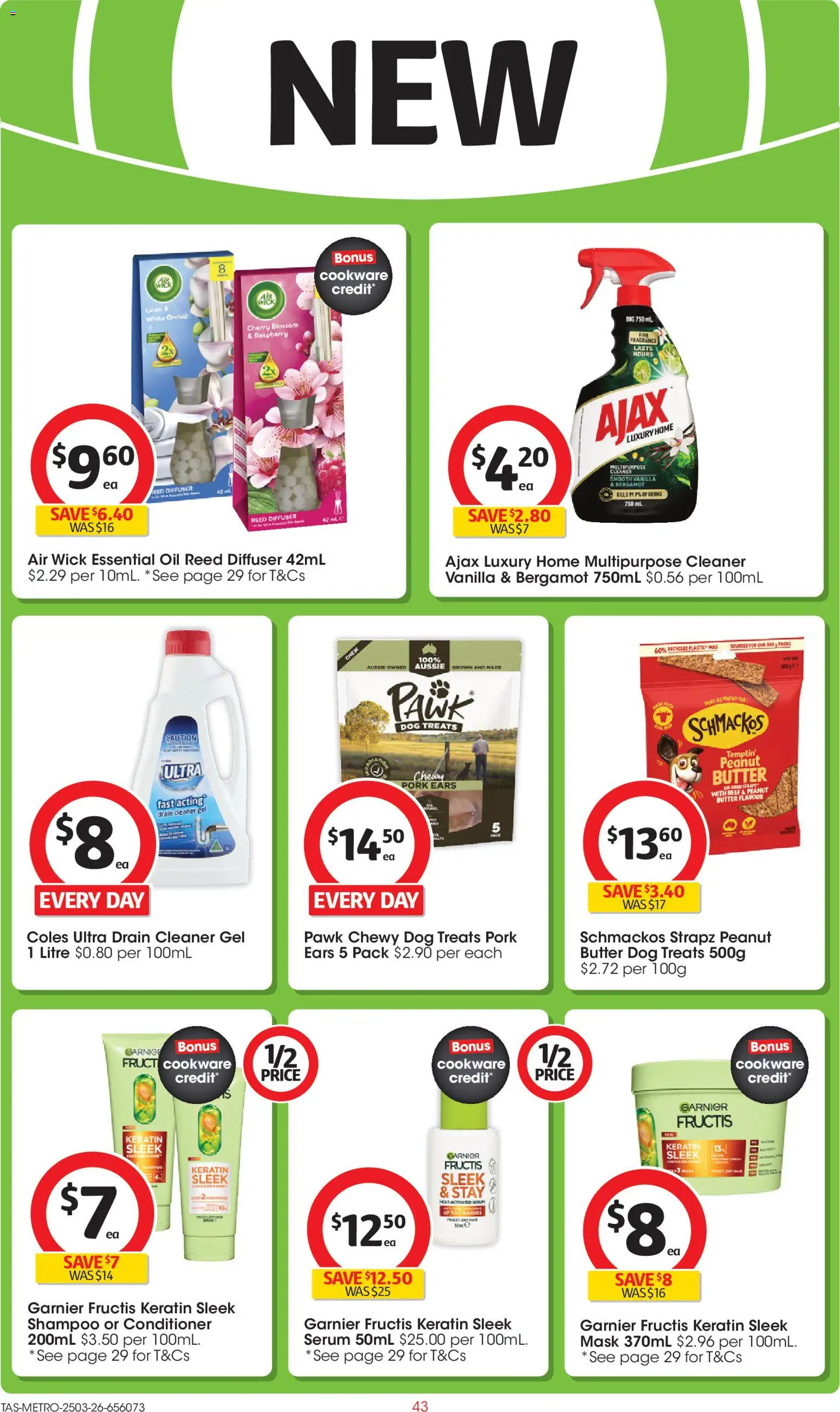 Coles catalogue - valid from 25.03.2026 | Page: 43 | Products: Butter, Oil, Mask, Cookware