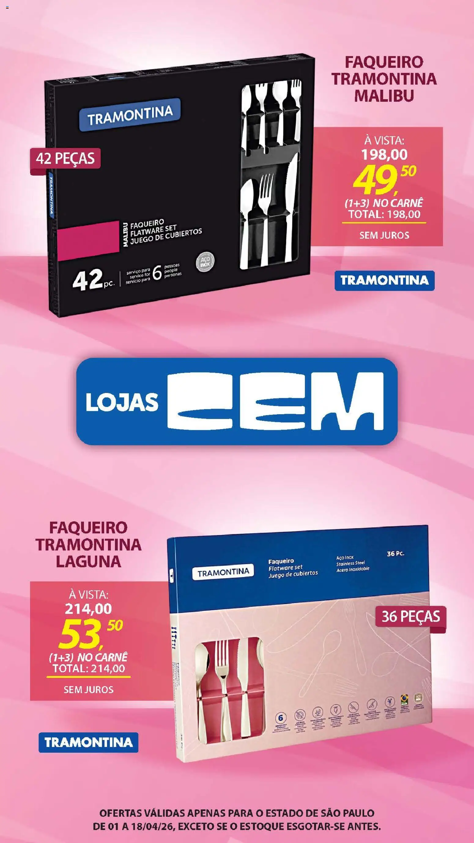 Lojas Cem Folheto - válido de 01.04.2026 | Página: 69