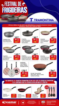 Semar Supermercado ofertas Tramontina - Pré-Visualização do folheto da loja Semar Supermercado, válido de 23.04.2026