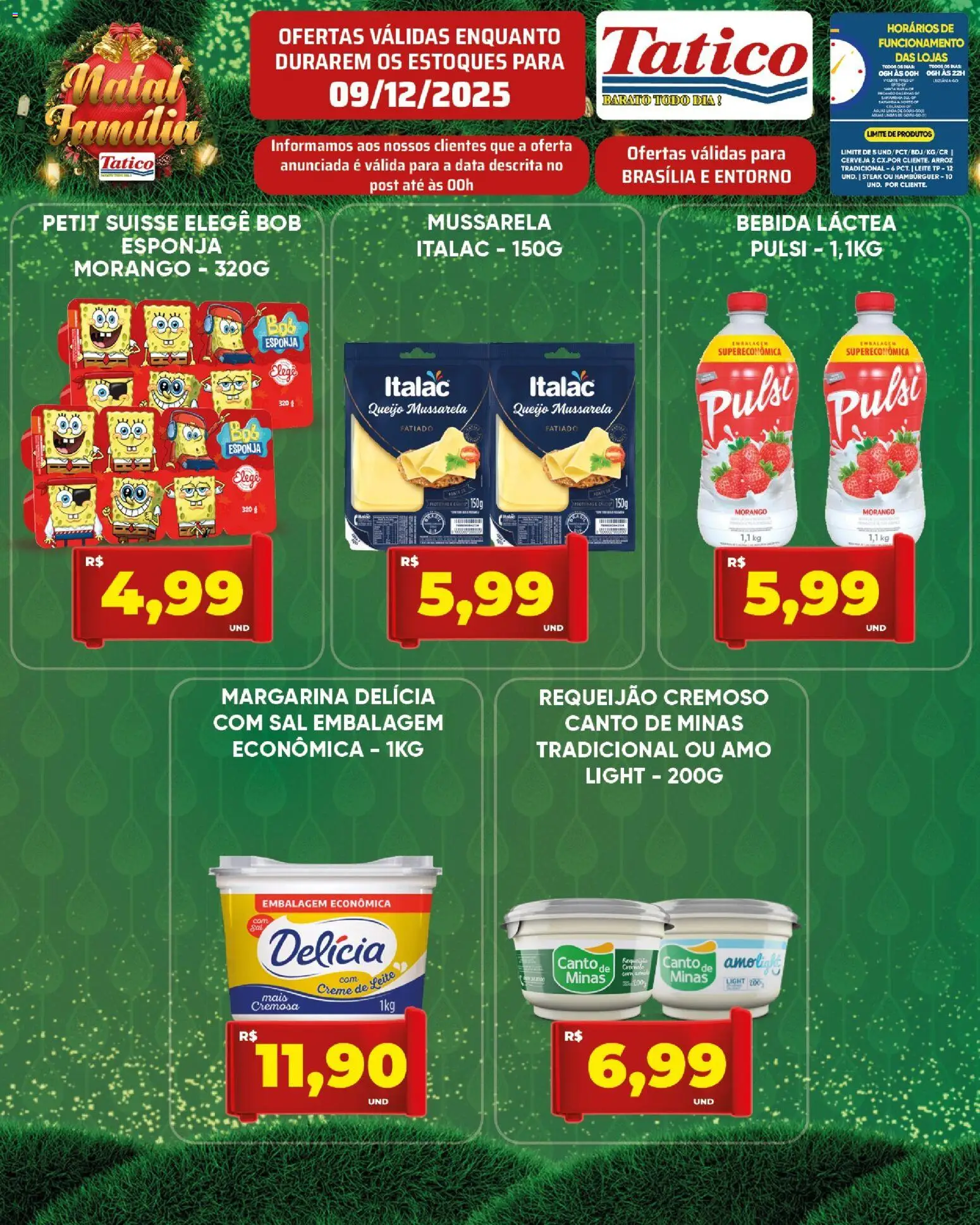 Tatico Folheto - válido de 09.12.2025 | Página: 7 | Produtos: Creme, Bebida, Sal, Margarina