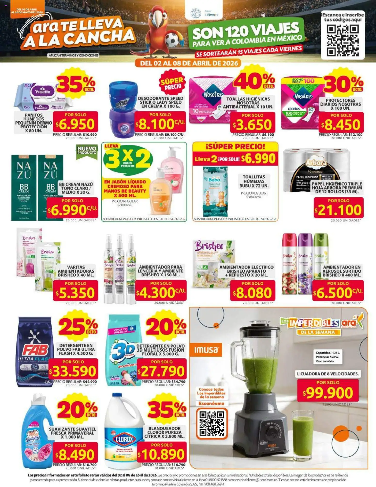 Ara revista - valida desde el 01.04.2026 | Página: 12 | Productos: Sobre, Caja, Polvo, Jabón