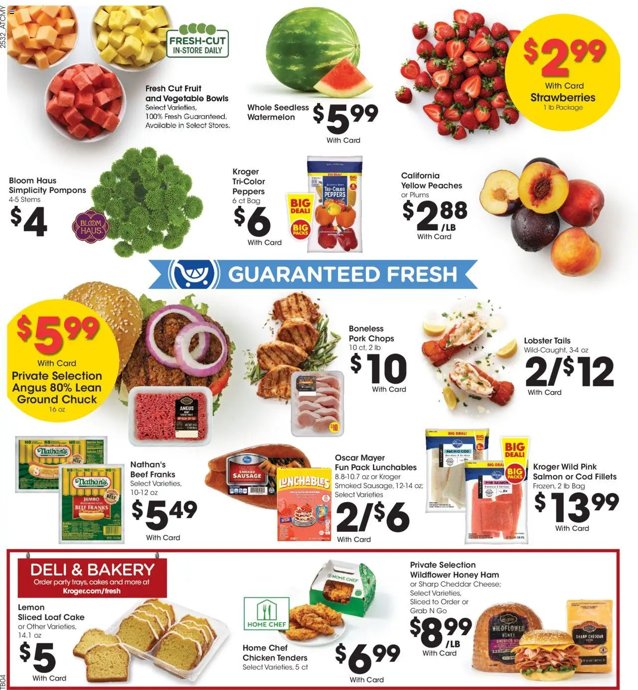 Kroger Weekly Ad - valid from 10.09.2025 | Page: 10 | Products: Bakery, Peppers, Ham, Strawberries