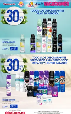Vista previa de Del Sol y Woolworth catálogo Arma tus Vacaciones , nuevo folleto de la tienda, válido en México a partir del 19.03.2026 | Página: 30