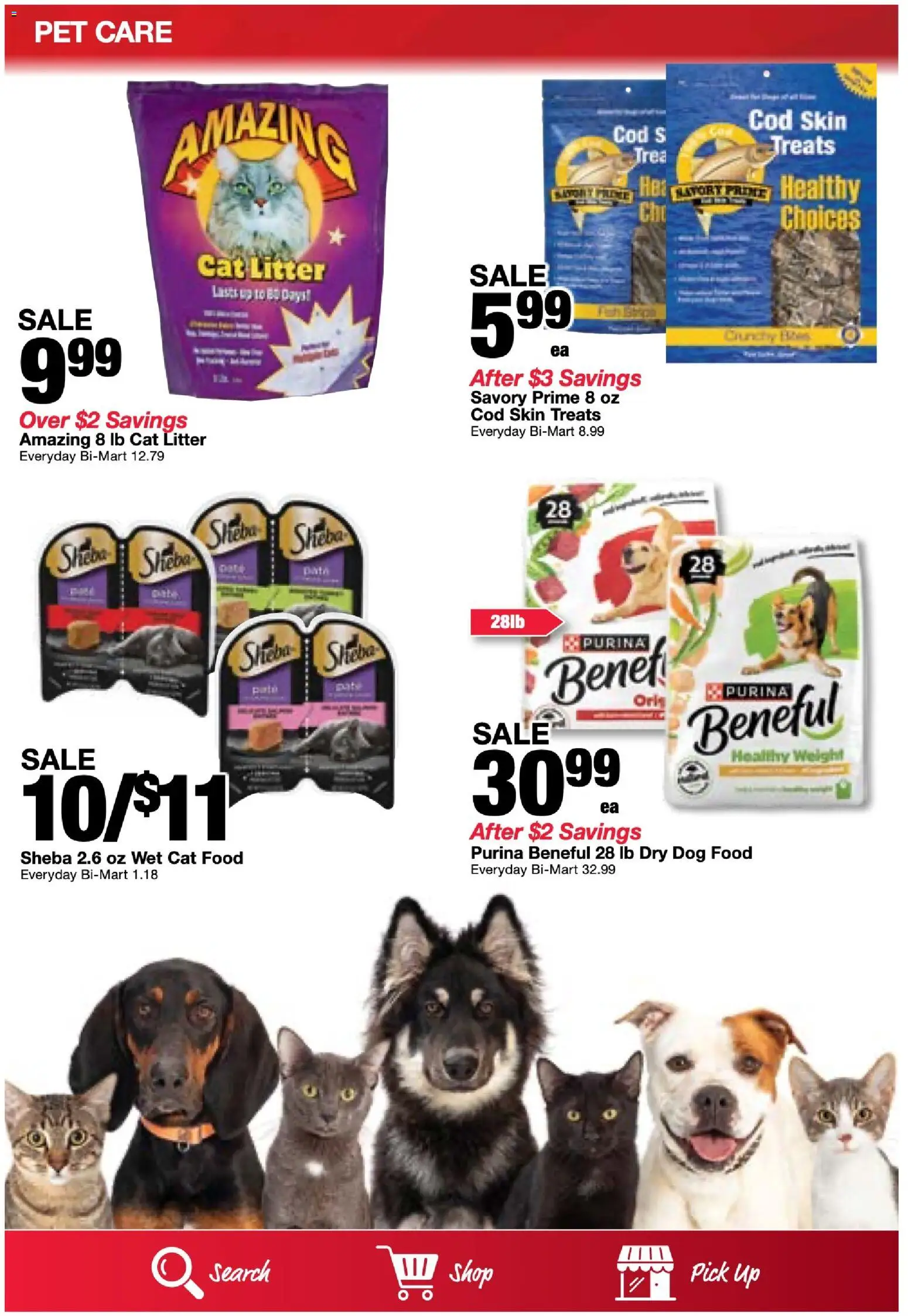 Bi-Mart Membership Savings Guide - valid from 17.02.2026 | Page: 19 | Products: Dog Food, Cat Food, Cat Litter, Weight