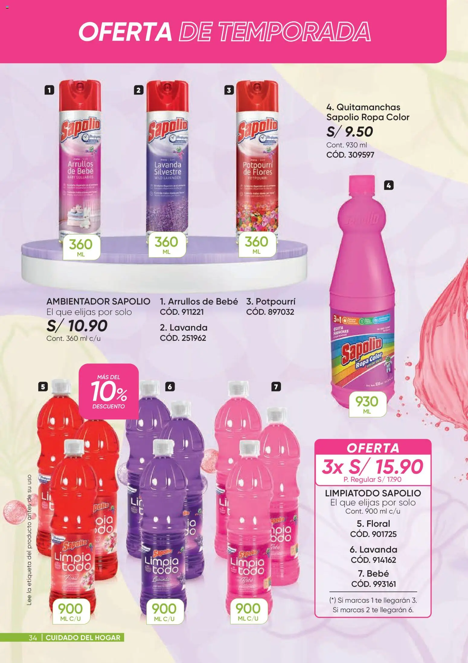 Catálogo Azzorti válido desde 26.01.2026 | Página: 34 | Productos: Quitamanchas, Ropa, Té