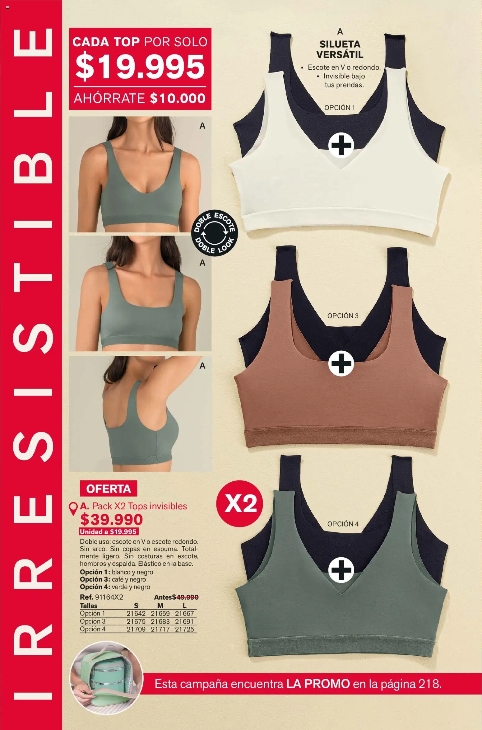 Leonisa revista - valida desde el 01.02.2026 | Página: 4 | Productos: Top, Café