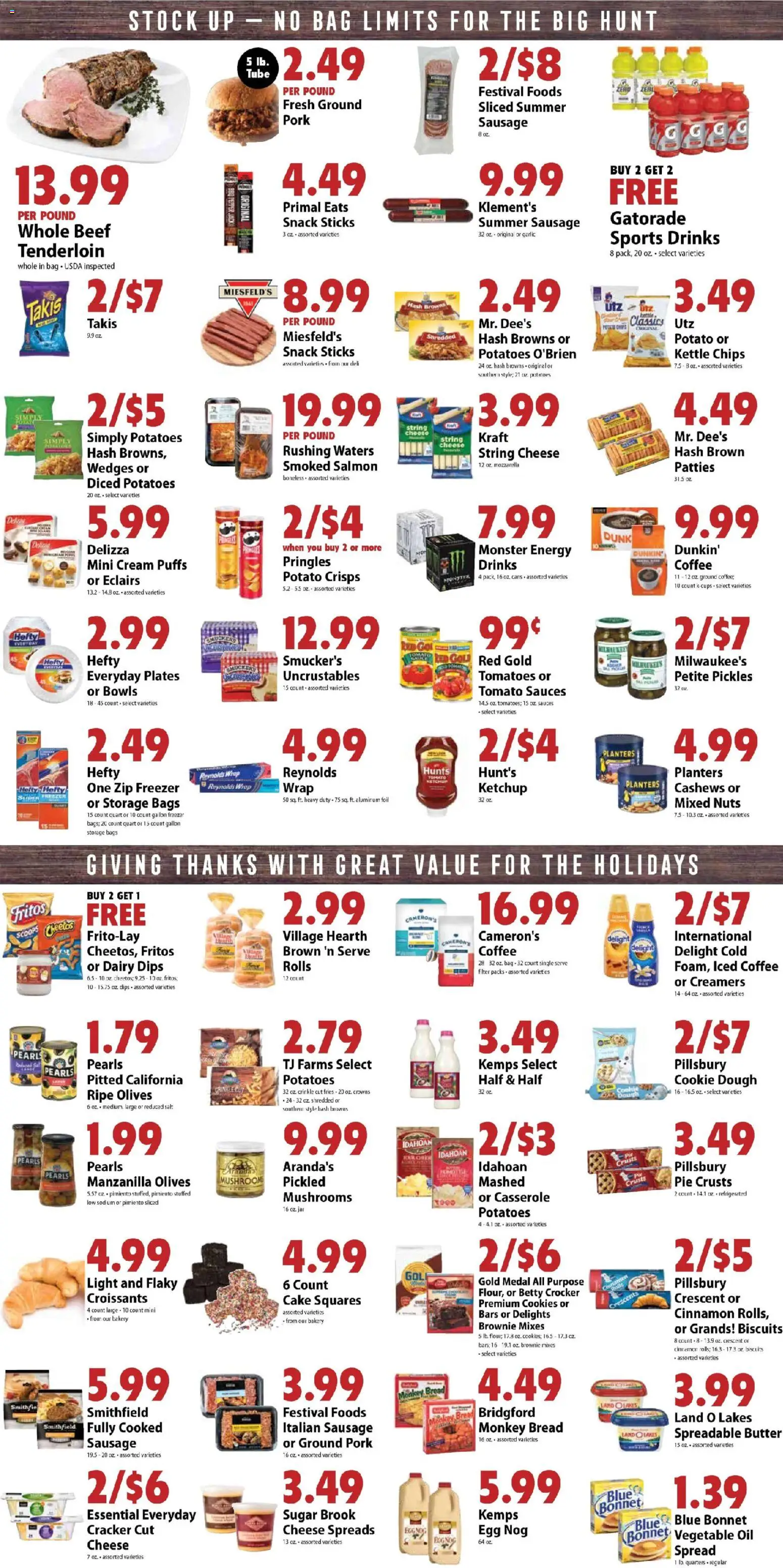 Festival Foods Weekly Ad - valid from 19.11.2025 | Page: 5 | Products: Cookies, Sausage, Garlic, Bag