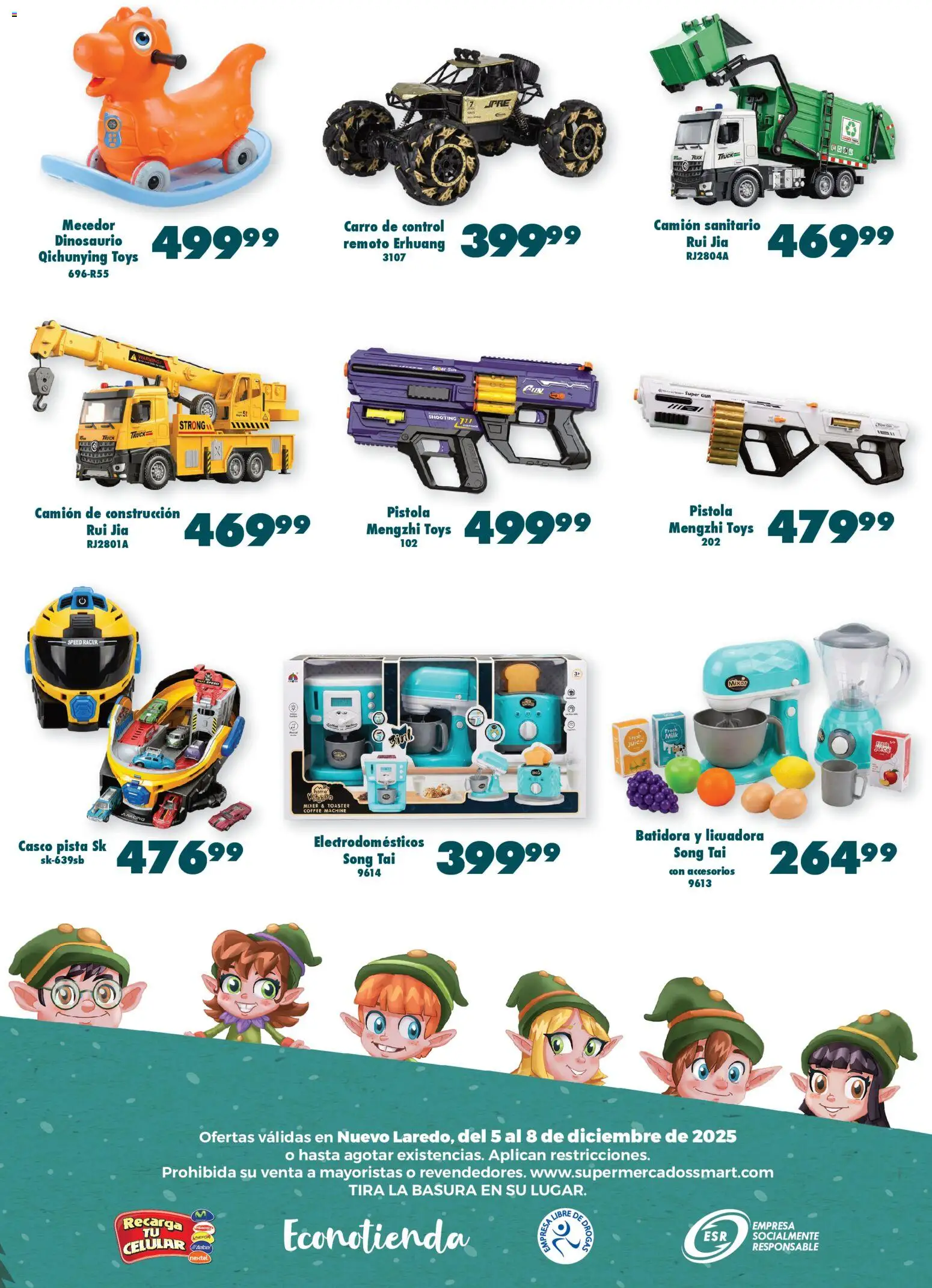 Nuevas ofertas de S-Mart válidas en toda la República Mexicana desde el 05.12.2025. ¡Encuentra las mejores ofertas en S-Mart folleto Ofertas de Feria Nuevo Laredo! | Página: 6 | Productos: Control remoto, Licuadora, Batidora