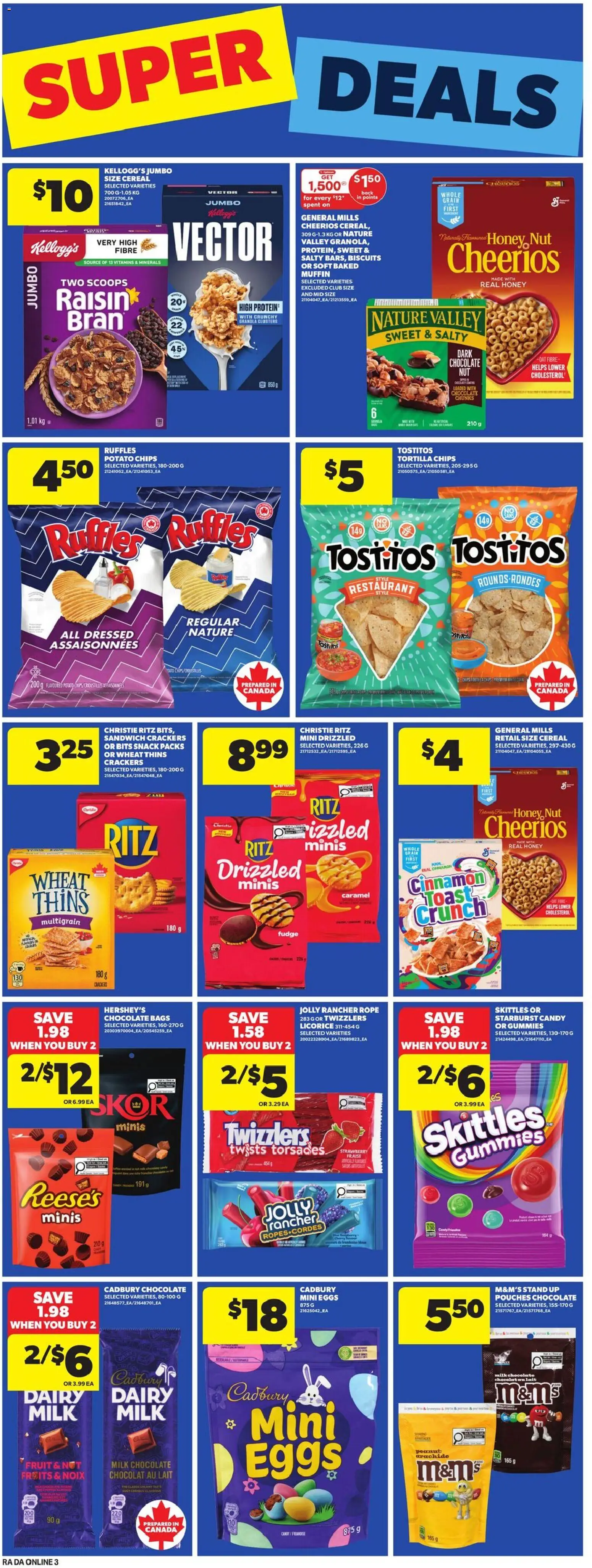 Atlantic Superstore flyer valid from 26.02.2026 | Page: 11 | Products: Chips, Milk, Eggs, Chocolate