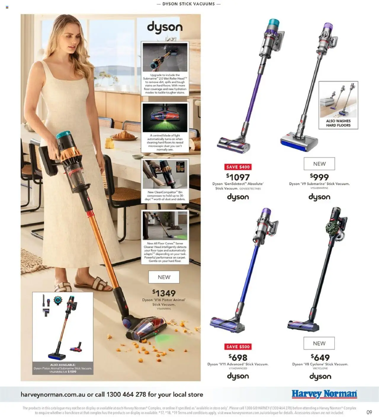 Harvey Norman catalogue - valid from 09.09.2025 | Page: 9 | Products: Light, Cleaner, Accessories