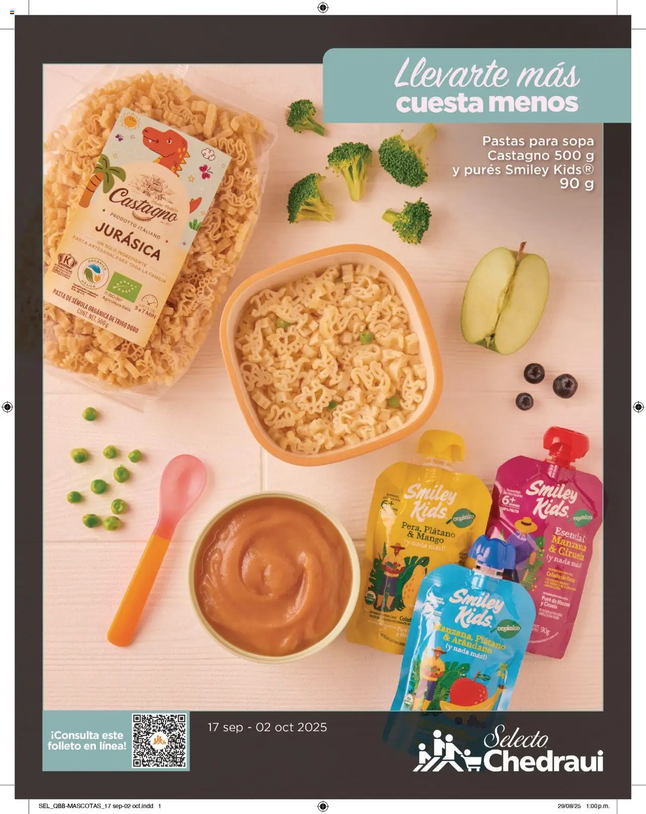 Nuevas ofertas de Chedraui válidas en toda la República Mexicana desde el 17.09.2025. ¡Encuentra las mejores ofertas en Chedraui - Folleto Cuesta Menos! | Página: 1 | Productos: Plátano, Sopa, Manzana, Mango