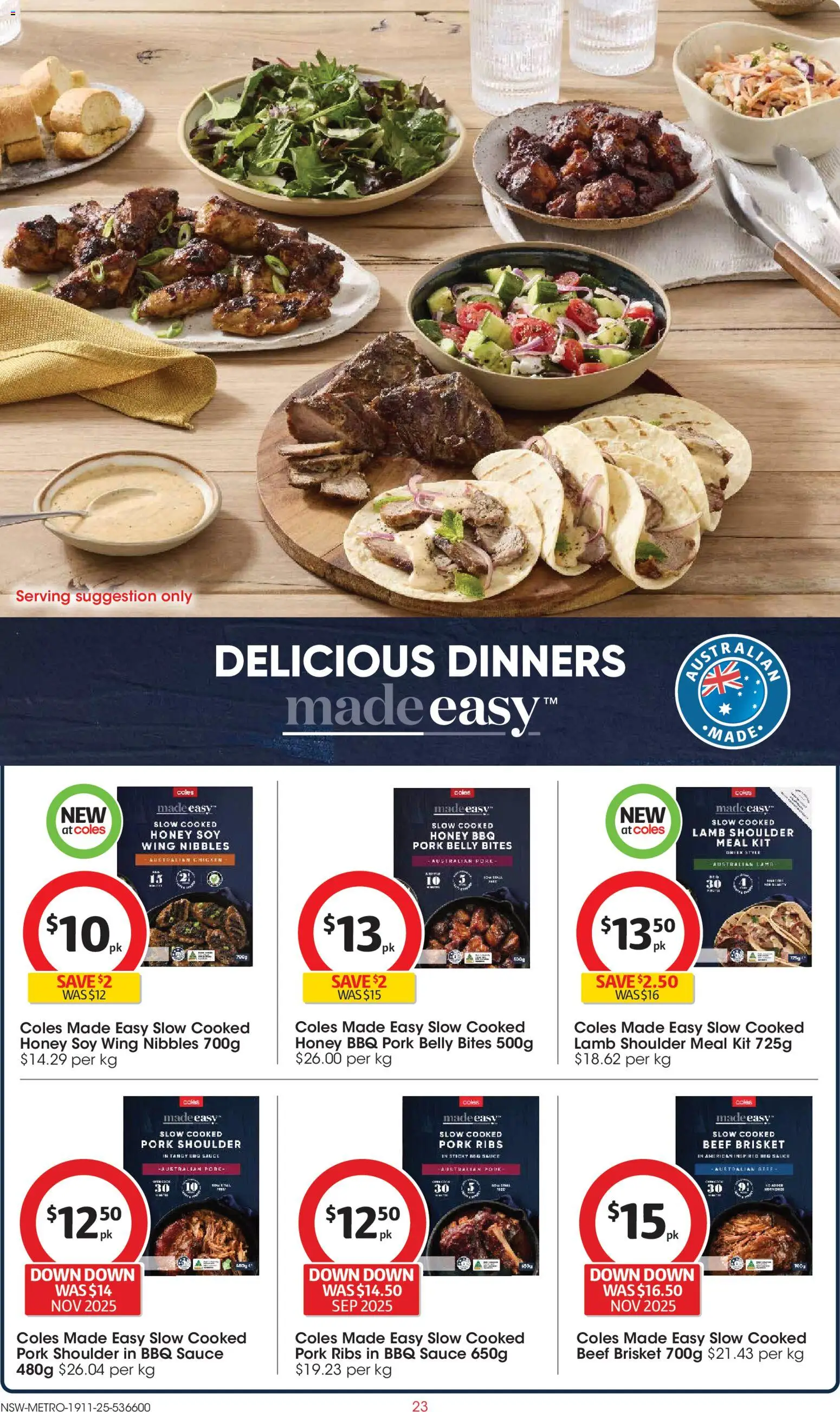 Coles catalogue - valid from 19.11.2025 | Page: 23 | Products: BBQ Sauce, Honey, Pork, Sauce
