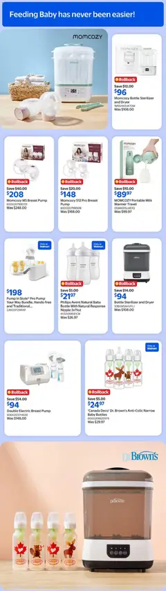 Preview of Walmart flyer - Save big on everything little from shop Walmart valid from 16.04.2026 | Page: 7 | Products: Dryer, Milk