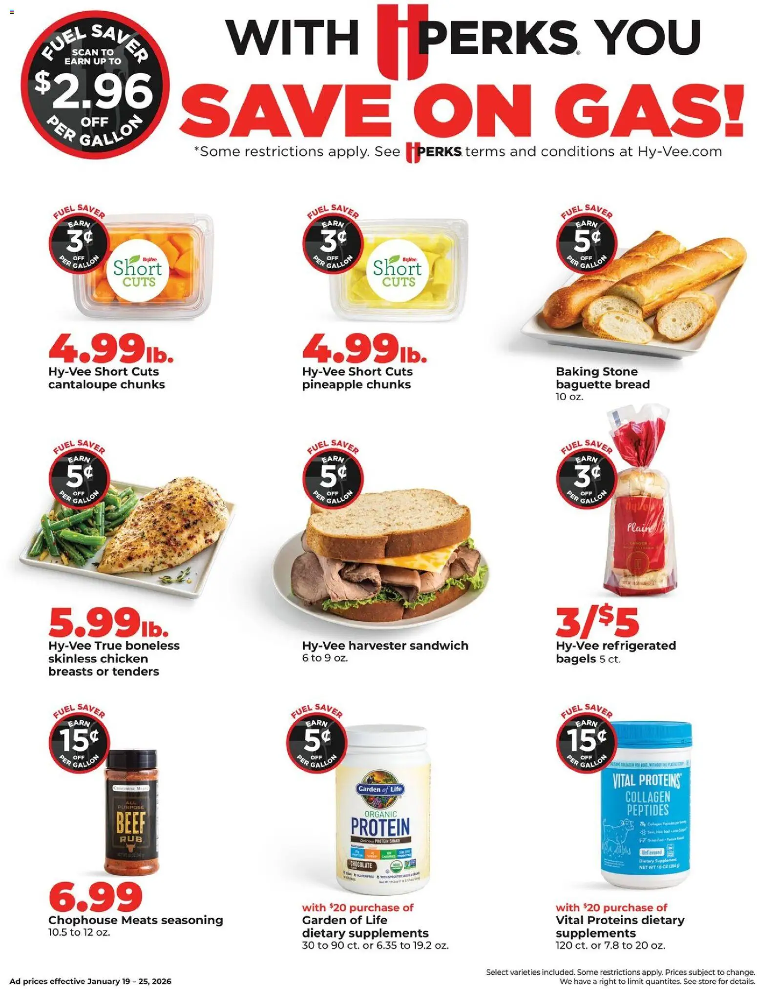 HyVee Weekly Ad - valid from 19.01.2026 | Page: 7 | Products: Bread, Chocolate, Beef, Pineapple