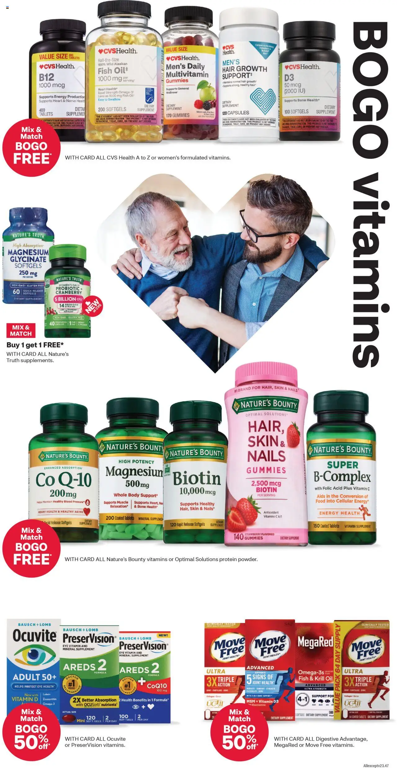 CVS Pharmacy - Weekly Ad - ME - valid from 15.06.2025 | Page: 4 | Products: Multivitamin, Biotin, Folic Acid, Fish