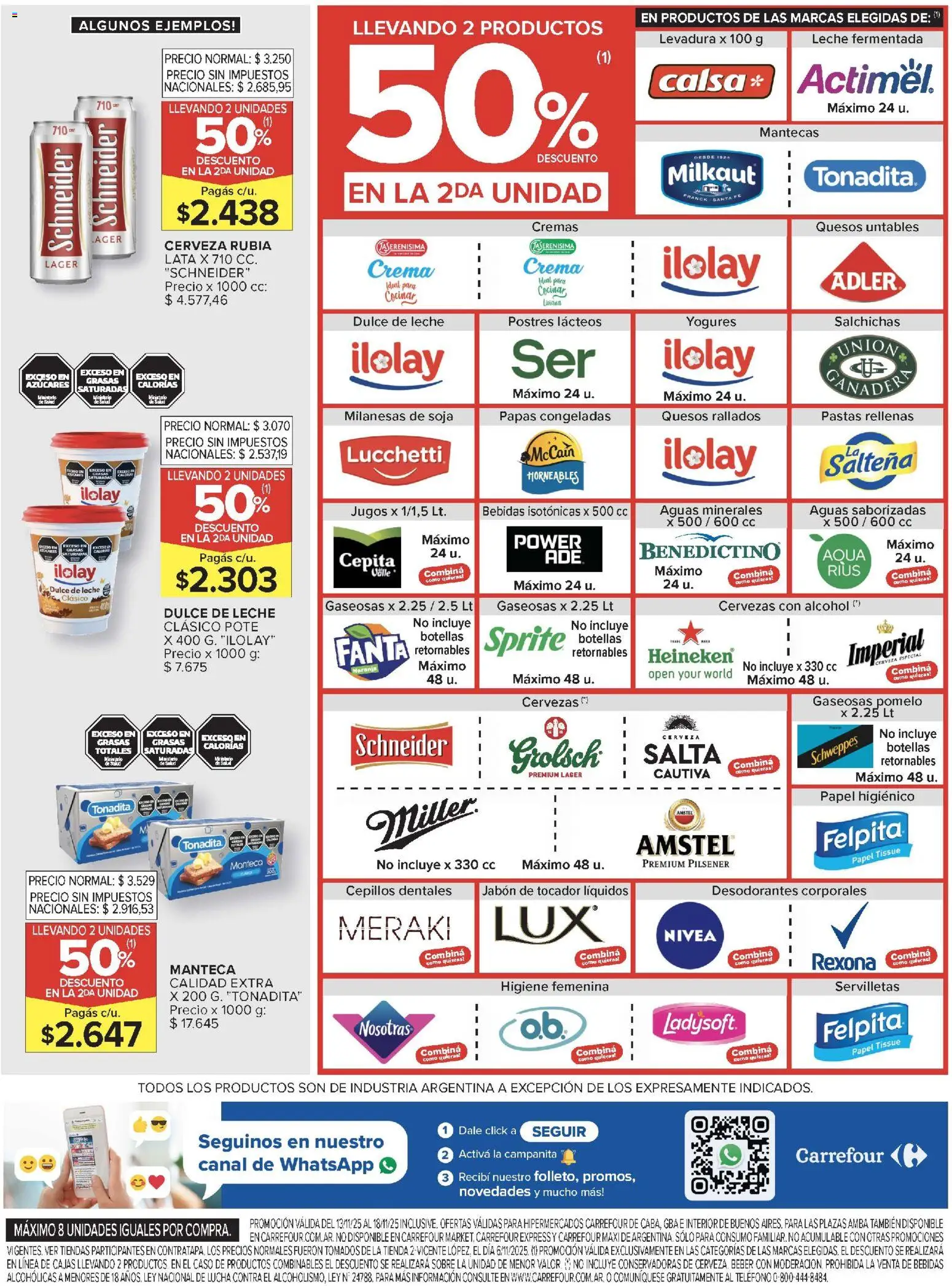 Carrefour ofertas │ válido desde el 13.11.2025 | Página: 5 | Productos: Caso, Sobre, Jabón, Crema