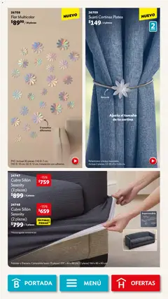 Vista previa de Betterware campaña 1 2026, nuevo folleto de la tienda, válido en México a partir del 05.01.2026 | Página: 74 | Productos: Sillón, Cortinas