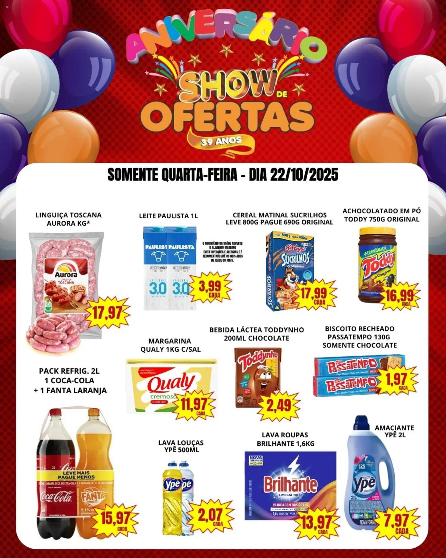 Kaçula Folheto - válido de 22.10.2025 | Página: 2 | Produtos: Achocolatado, Bebida, Biscoito recheado, Margarina