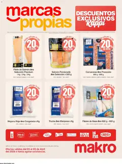 Makro catálogo -  Vista previa de la revista de la tienda Makro valido desde el 03.04.2026 | Página: 3 | Productos: Pescado, Ducha Bidet