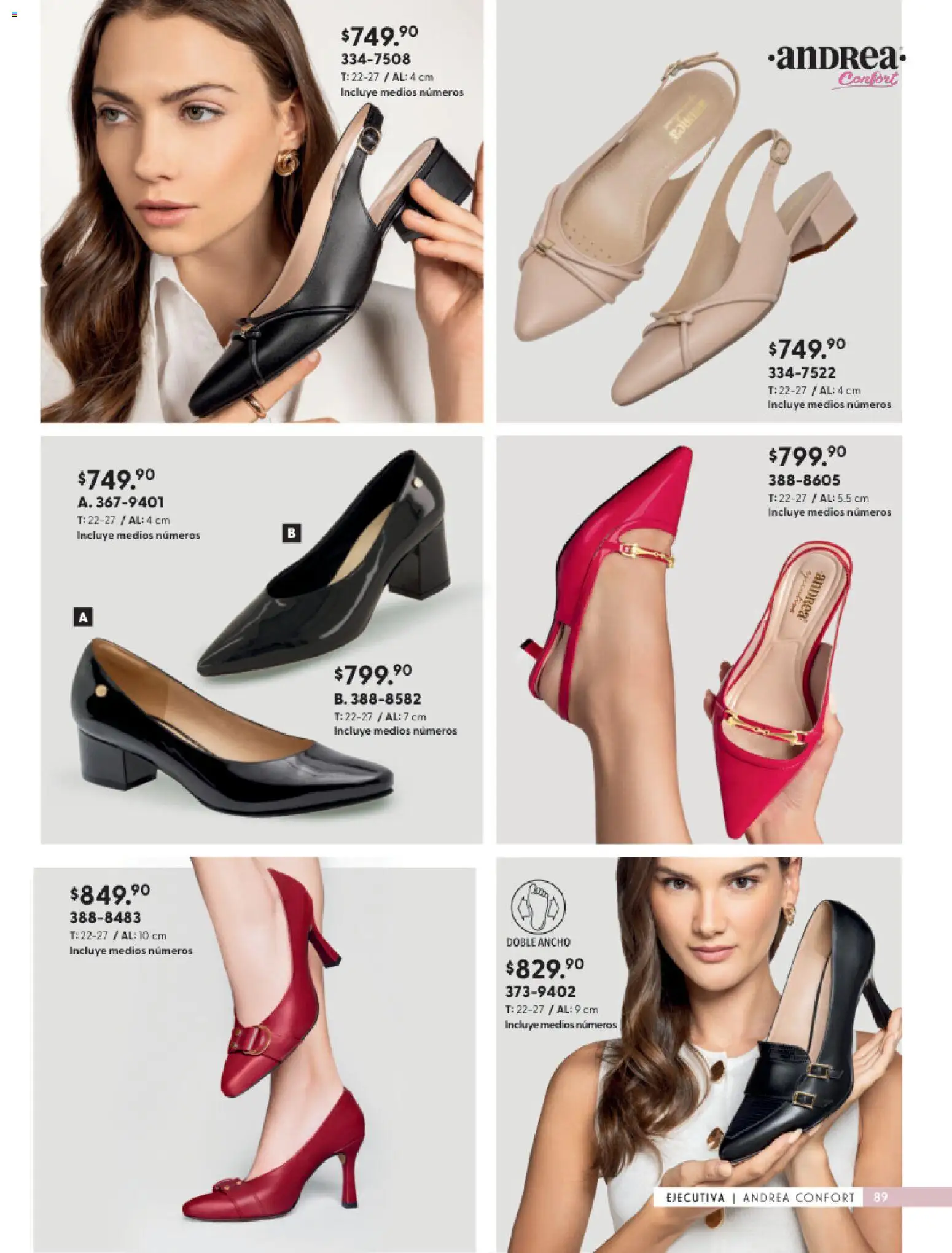 Nuevas ofertas de Andrea válidas en toda la República Mexicana desde el 25.01.2026. ¡Encuentra las mejores ofertas en Andrea catálogo Calzado Confort ! | Página: 89
