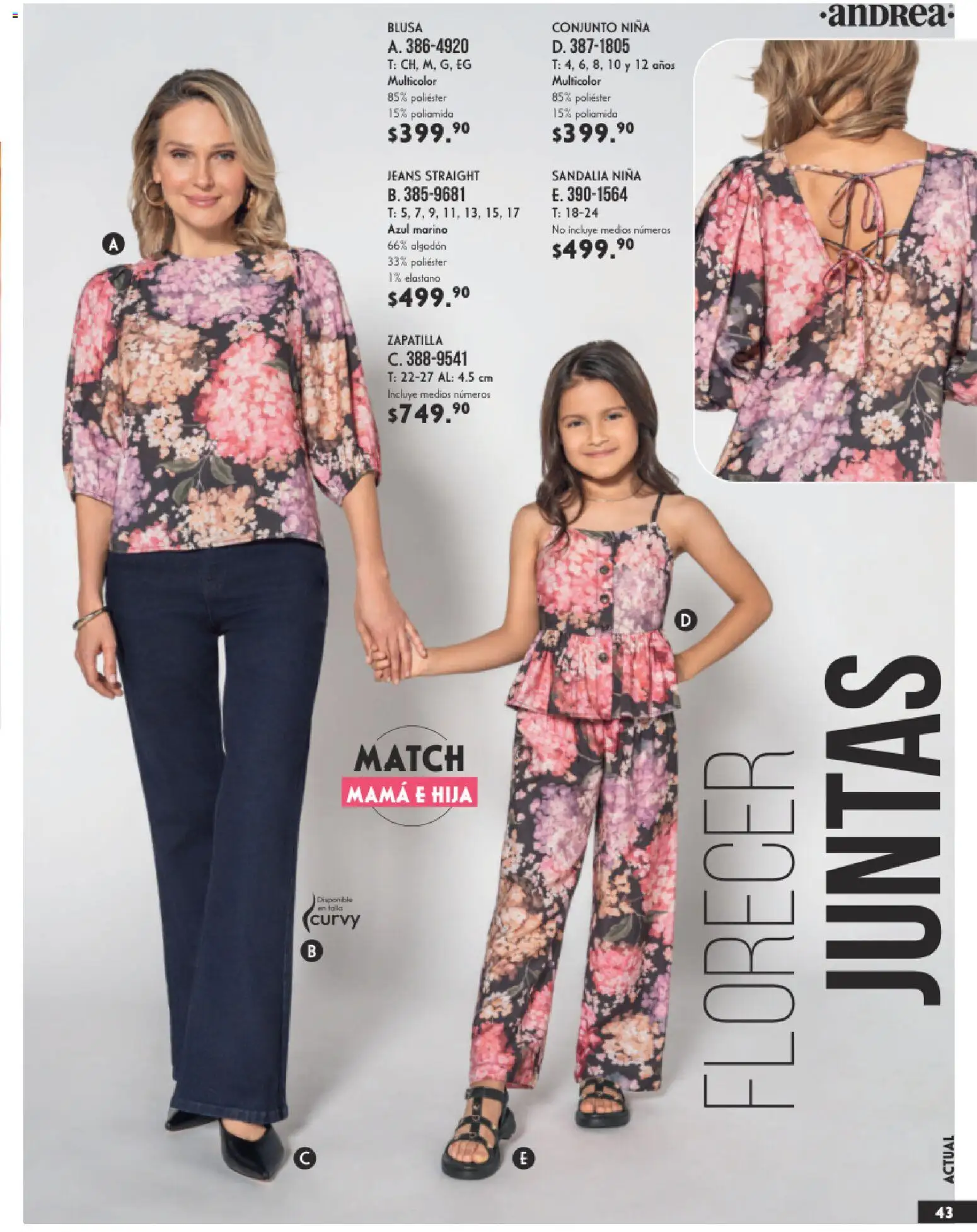 Nuevas ofertas de Andrea válidas en toda la República Mexicana desde el 25.01.2026. ¡Encuentra las mejores ofertas en Andrea catálogo Vestir! | Página: 43 | Productos: Blusa, Algodón, Conjunto