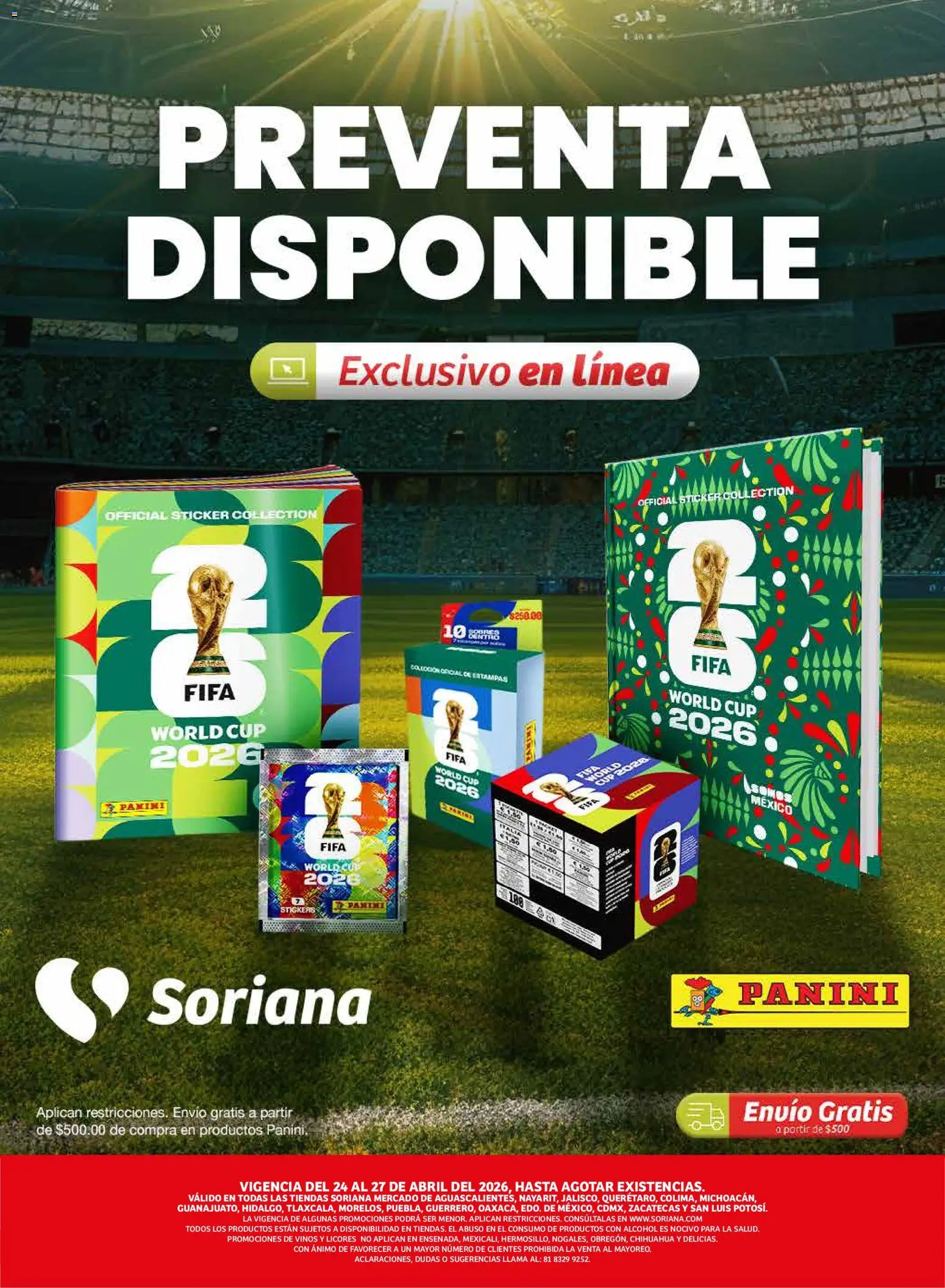Nuevas ofertas de Soriana válidas en toda la República Mexicana desde el 24.04.2026. ¡Encuentra las mejores ofertas en Soriana Fin de Semana Mercado: Ags, Nay, Jal, Qro, Col, Mich, Gto, Hgo, Tlax, Mor, Pue, Gro, Oax, Edo. de Mex, CDMX, Zac y SLP! | Página: 3