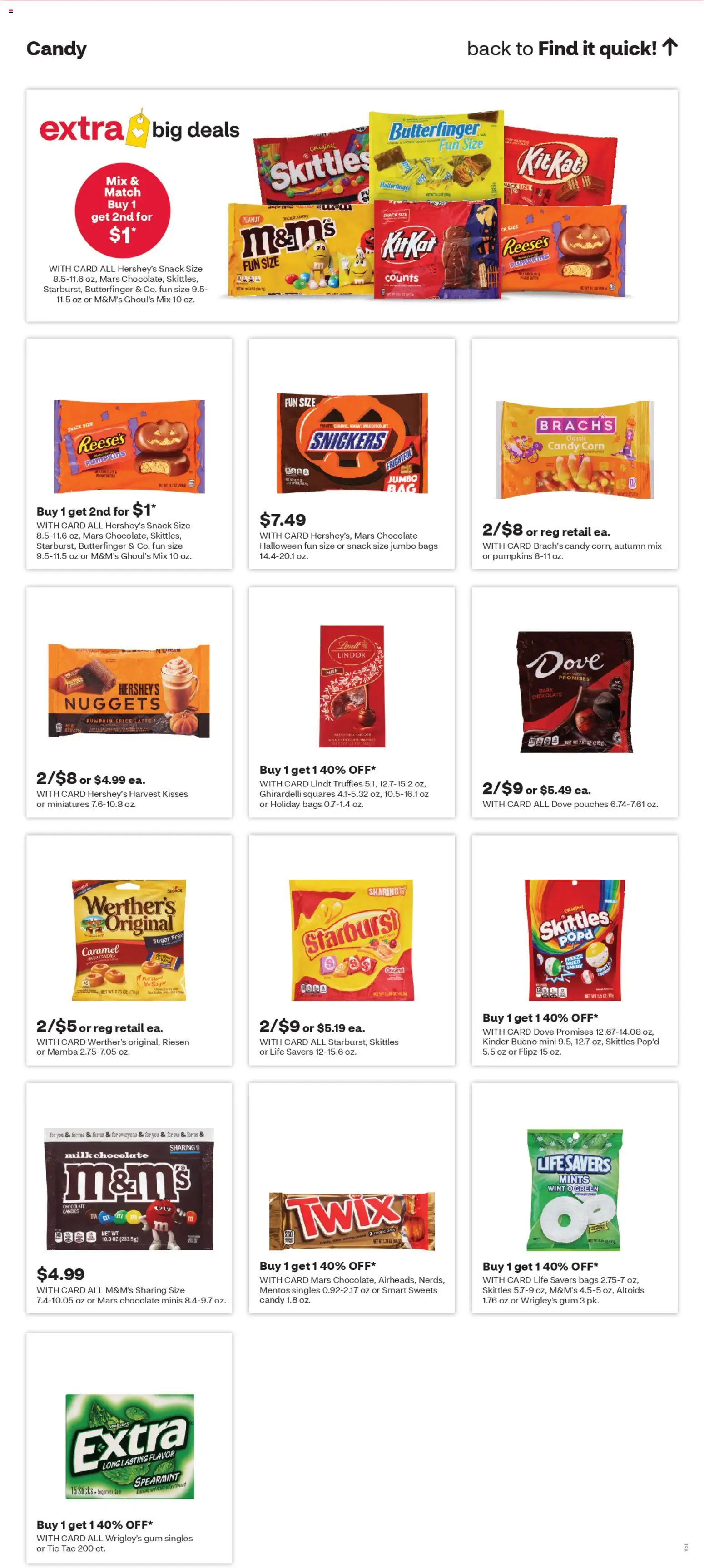 CVS Pharmacy Weekly Ad - WA - valid from 26.10.2025 | Page: 15 | Products: Butter, Candies, Sugar, Pumpkin