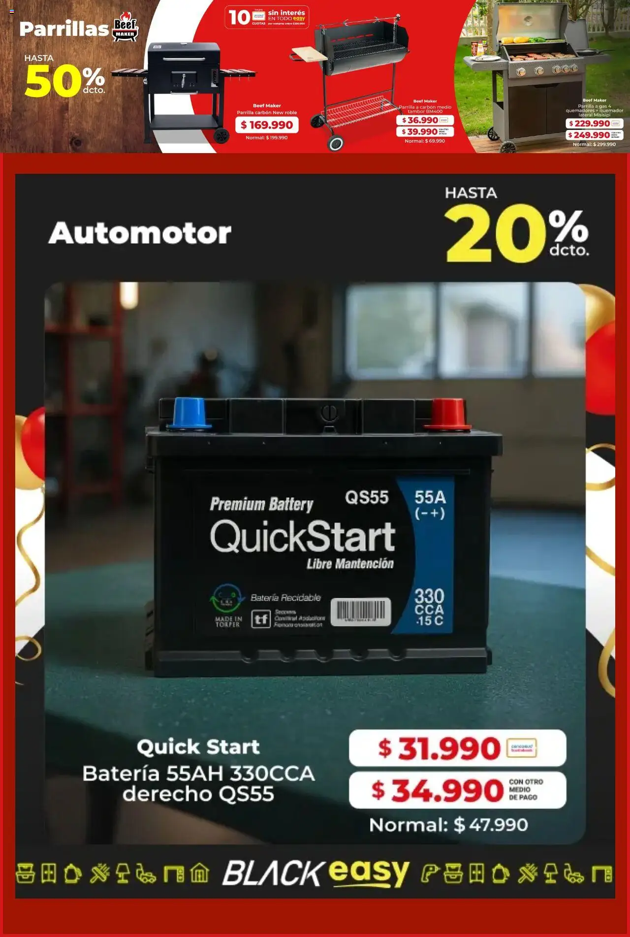 Easy ofertas  │ válido desde el 30.07.2025 | Página: 11 | Productos: Quemador, Parrilla, Batería, Sobre