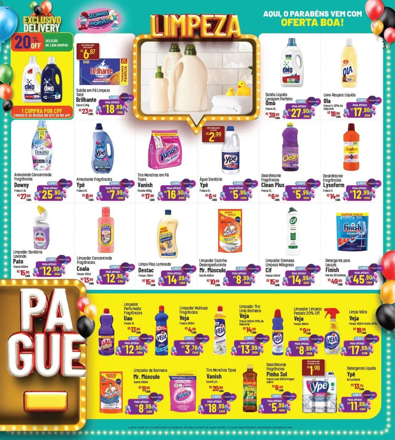 Super Muffato Folheto - válido de 12.08.2025 | Página: 19 | Produtos: Limpa piso, Sabão em pó, Desinfetante, Água sanitária
