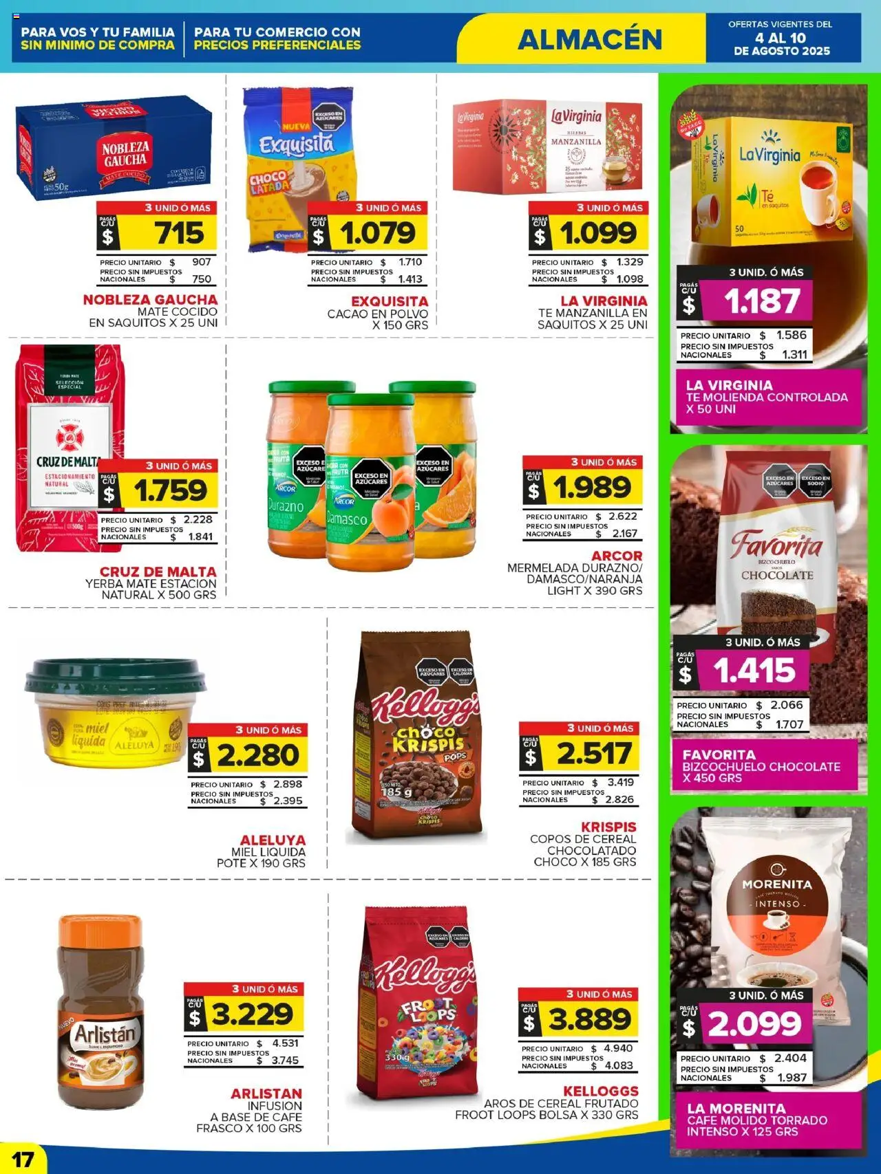 Carrefour Maxi catálogo │ válido desde el 04.08.2025 | Página: 17 | Productos: Mate, Durazno, Café, Cacao