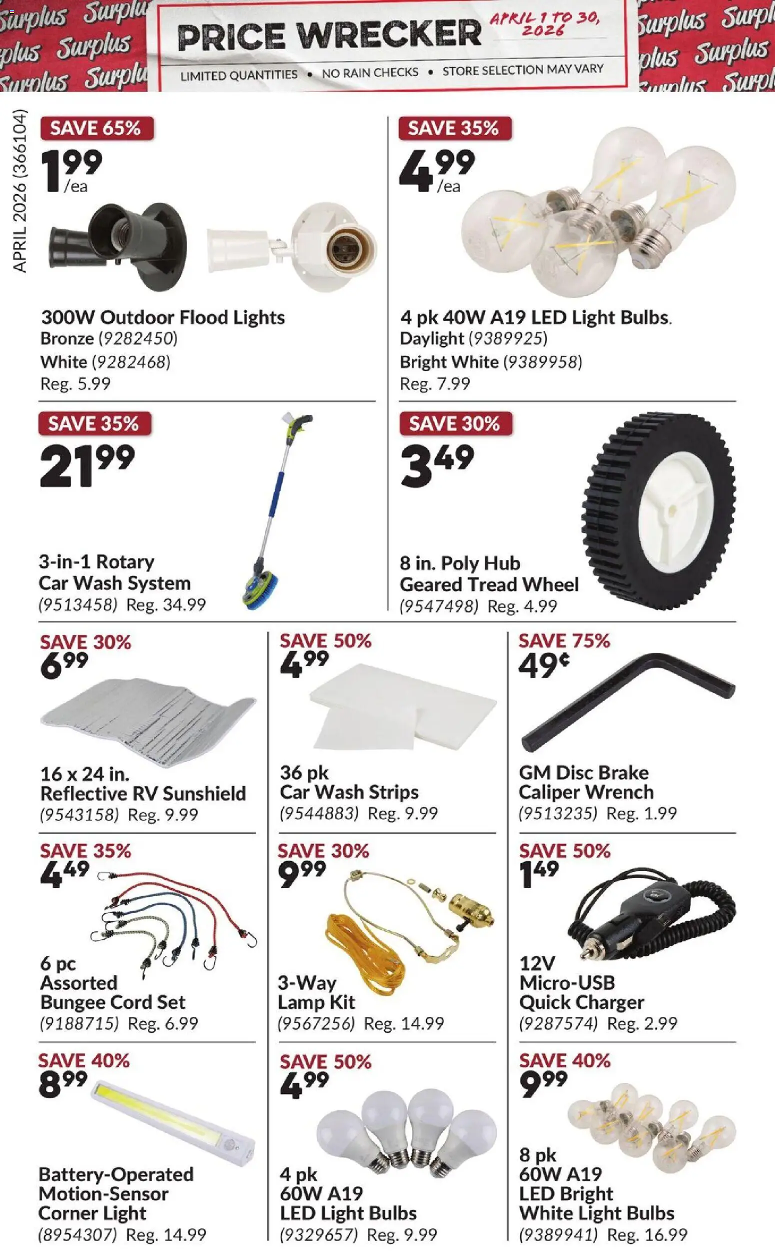 Princess Auto flyer valid from 01.04.2026 | Page: 3 | Products: PC, Lamp