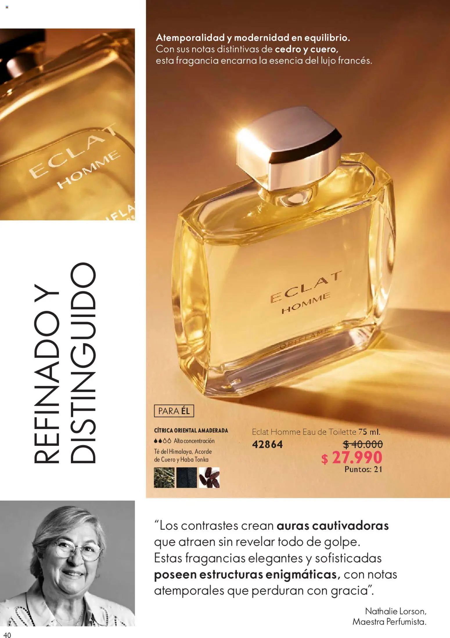 Oriflame ofertas  │ válido desde el 28.03.2026 | Página: 40 | Productos: Fragancia, Eau de toilette, Té