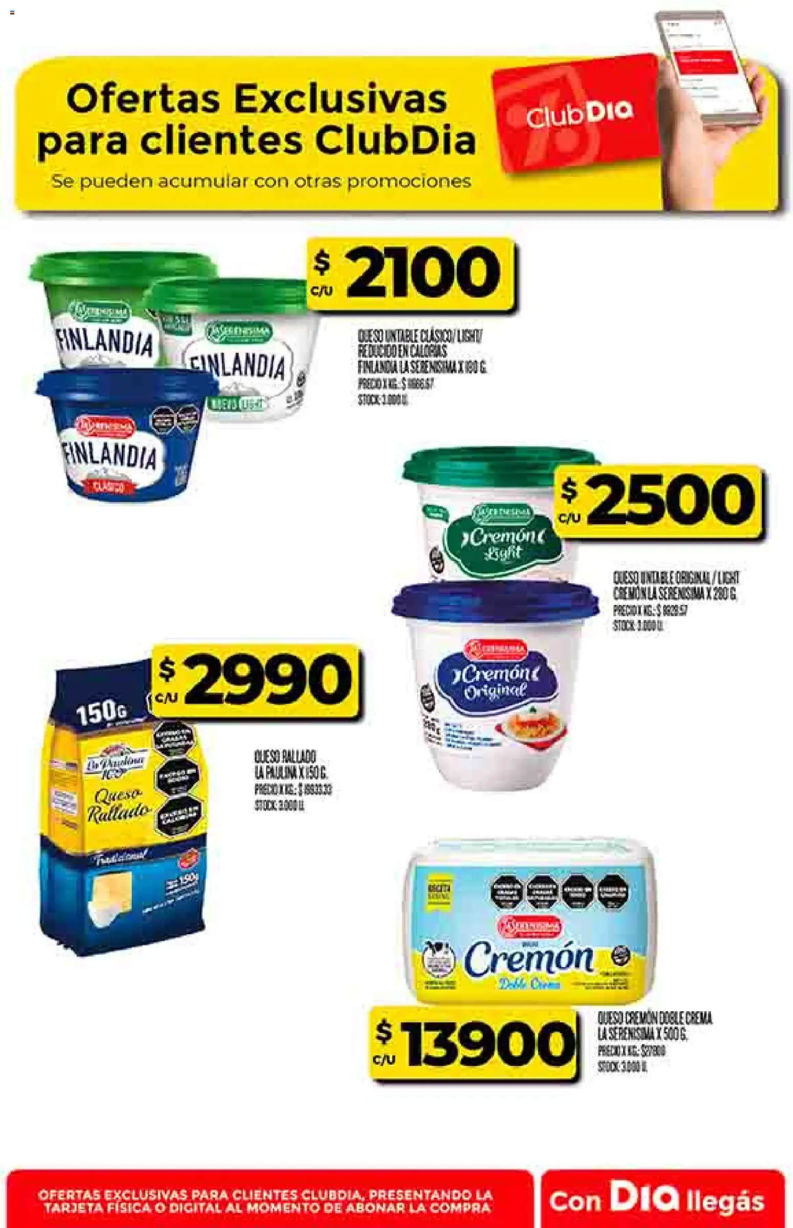 Supermercado DIA Ofertas │ válido desde el 02.01.2026 | Página: 43 | Productos: Queso, Crema