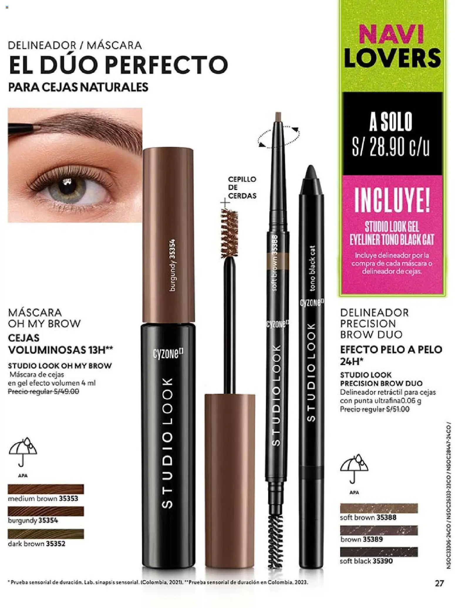 Catálogo CyZone válido desde 14.11.2025 | Página: 39 | Productos: Máscara, Delineador