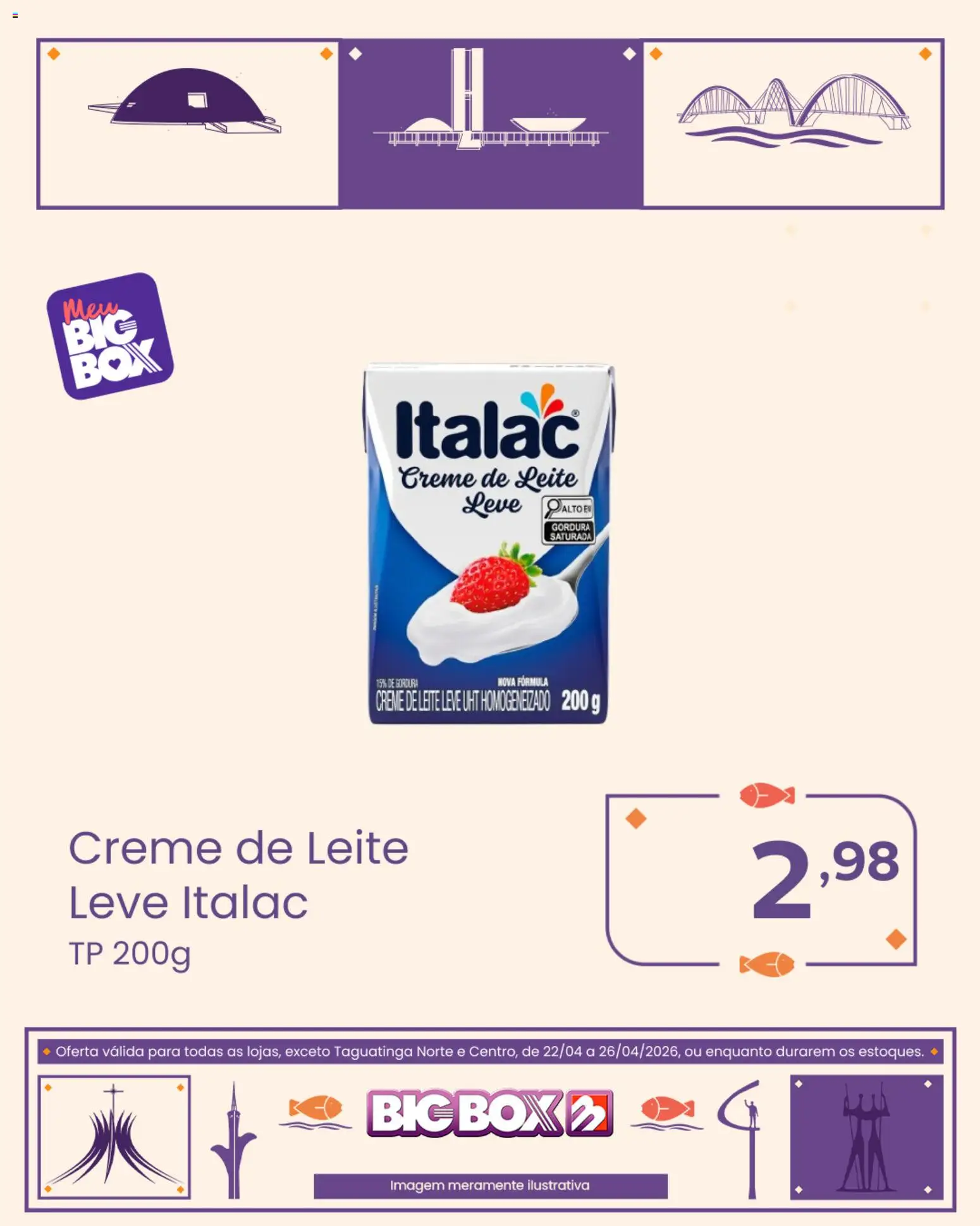 Big Box Folheto - válido de 22.04.2026 | Página: 5 | Produtos: Leite, Creme, Creme de leite