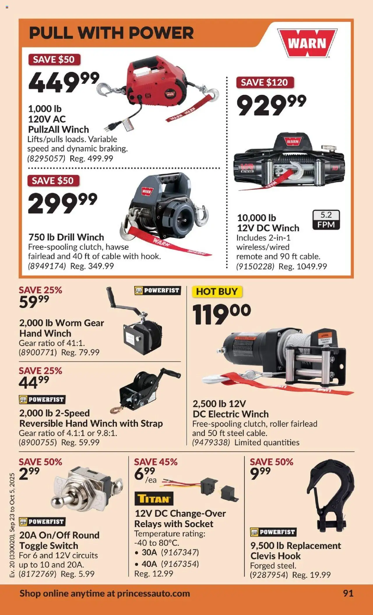 Princess Auto flyer valid from 23.09.2025 | Page: 97 | Products: Cable, Socket