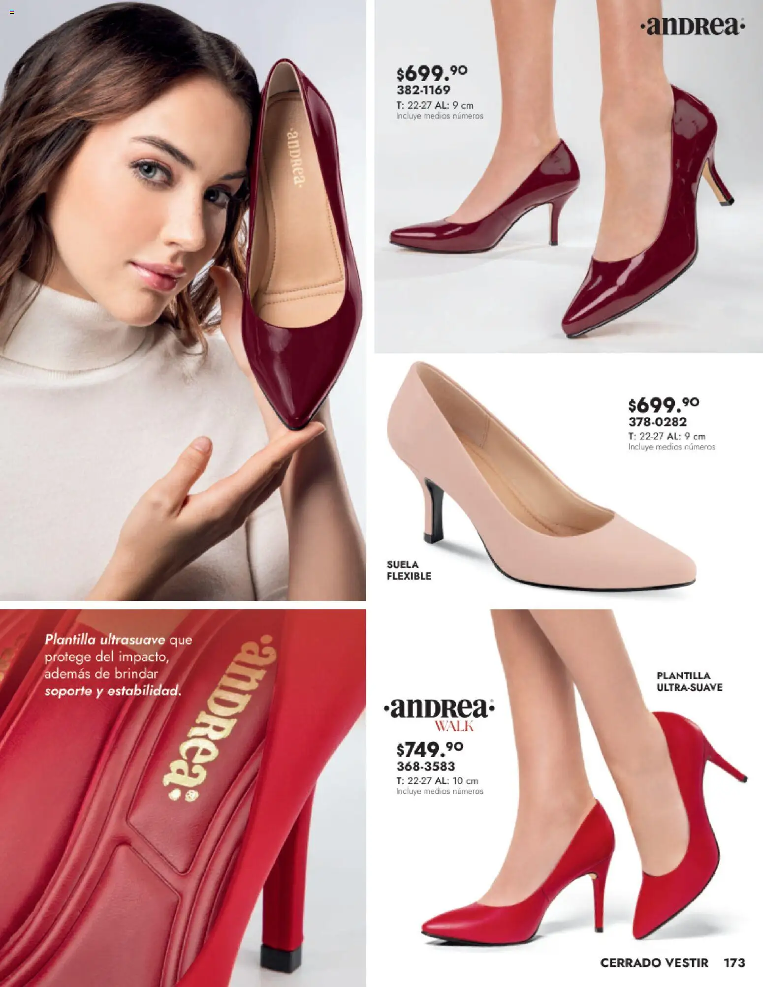 Nuevas ofertas de Andrea válidas en toda la República Mexicana desde el 24.08.2025. ¡Encuentra las mejores ofertas en Andrea - Catálogo Calzado Dama! | Página: 173 | Productos: Flexible