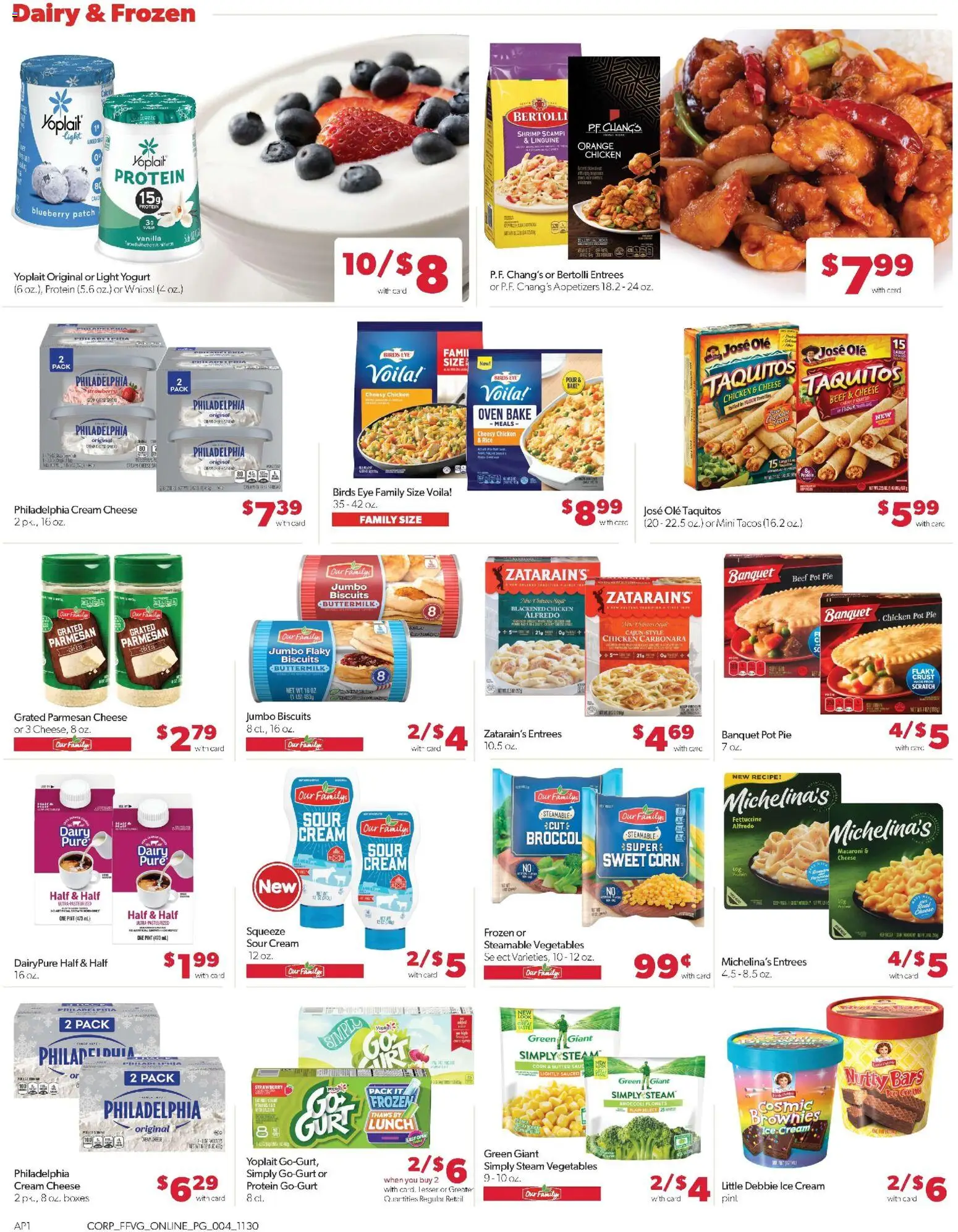Family Fare Weekly Ad - valid from 30.11.2025 | Page: 13 | Products: Cheese, Yogurt, Ice cream, Oven