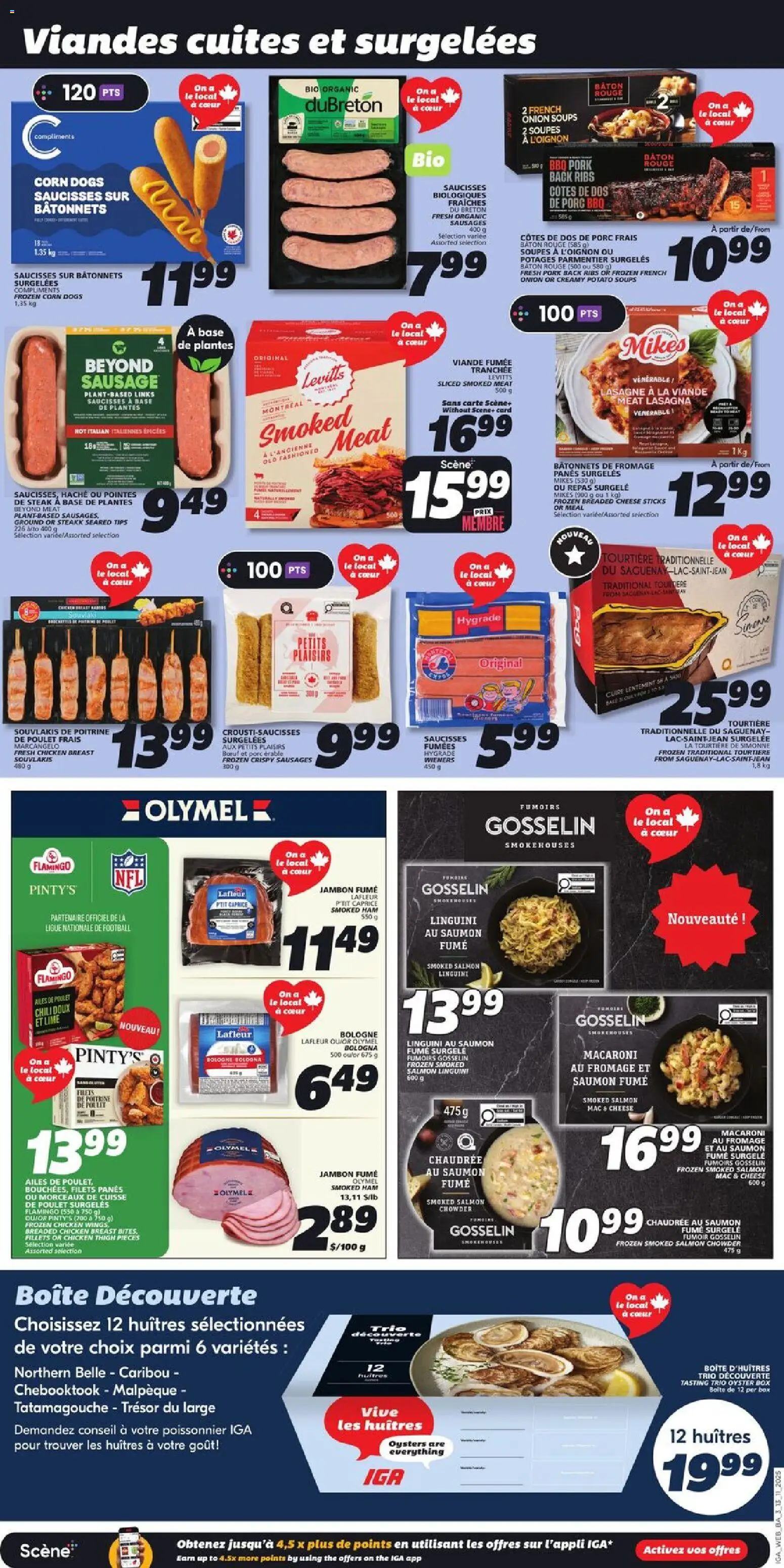 IGA flyer valid from 13.11.2025 | Page: 5 | Products: Cheese, Ham, Chicken, Pork