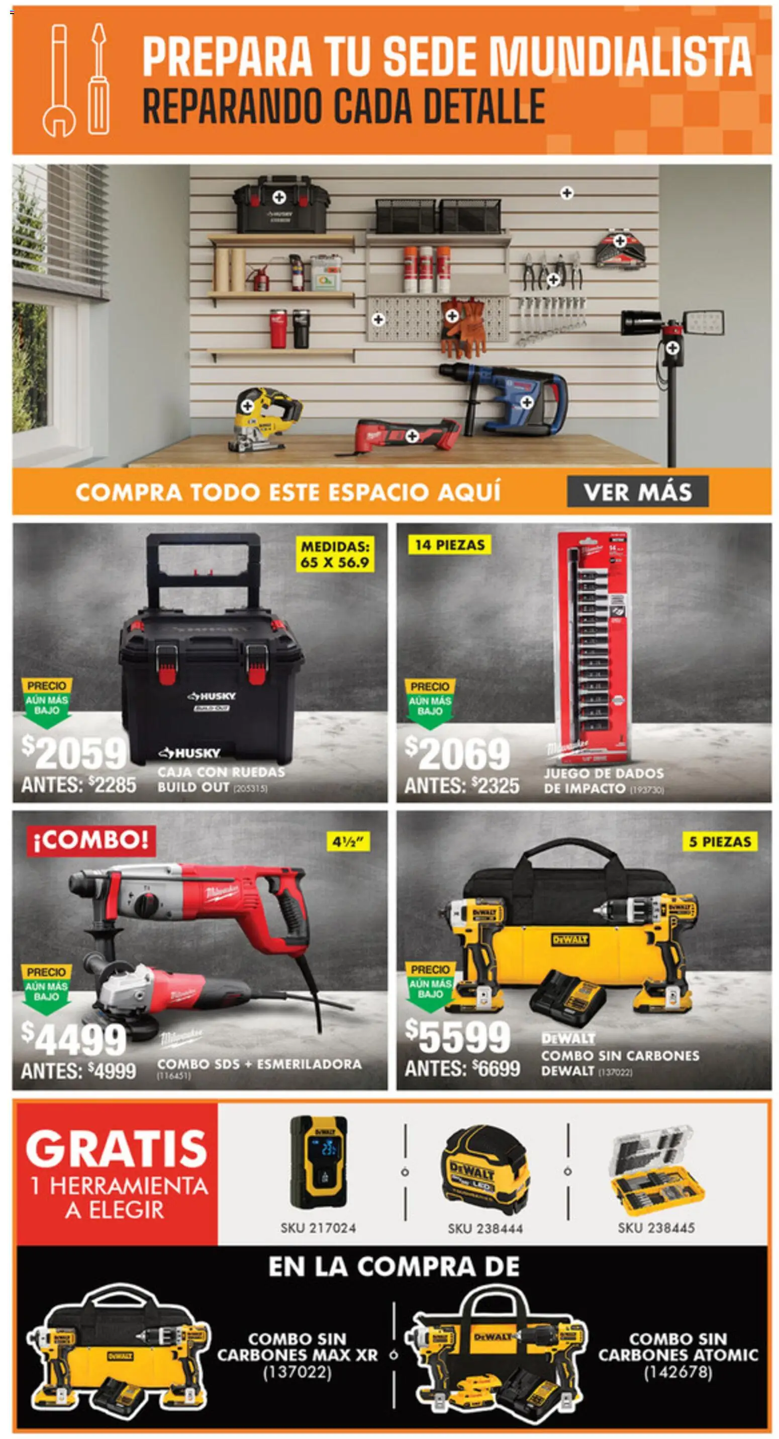 Nuevas ofertas de Home Depot válidas en toda la República Mexicana desde el 26.03.2026. ¡Encuentra las mejores ofertas en Home Depot catálogo! | Página: 7 | Productos: Juego, Caja