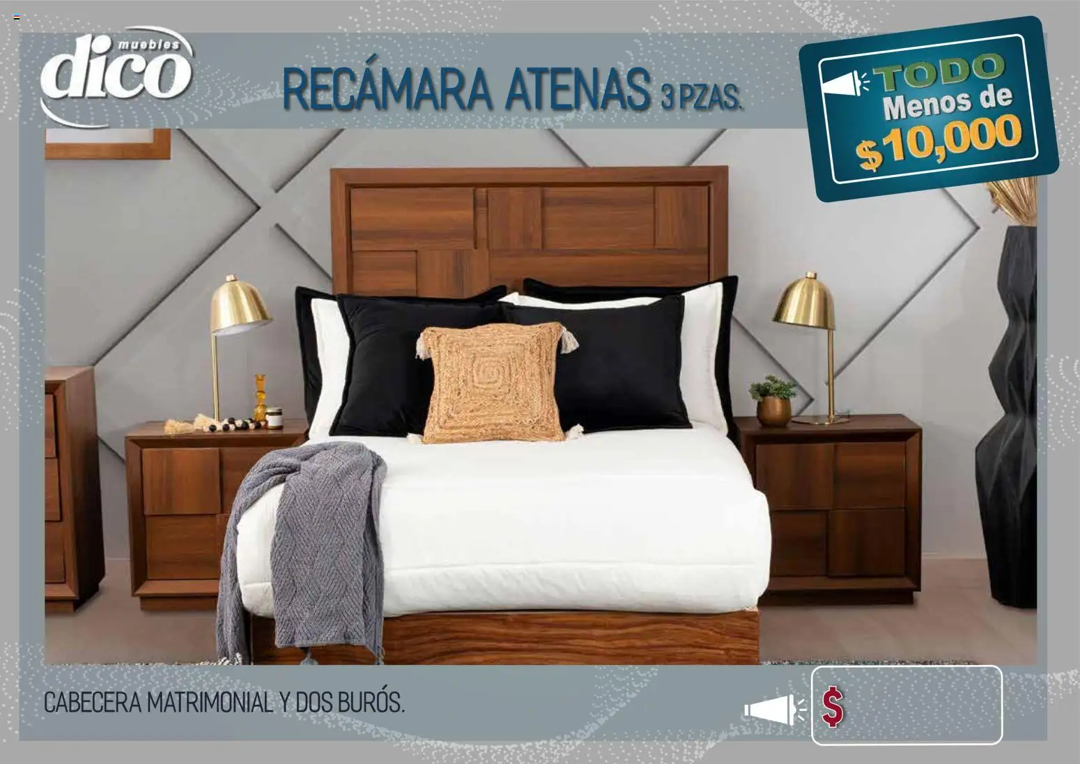Nuevas ofertas de Muebles Dico válidas en toda la República Mexicana desde el 09.04.2026. ¡Encuentra las mejores ofertas en Muebles Dico catálogo Todo menos de 10000 Pacifico! | Página: 4 | Productos: Cabecera