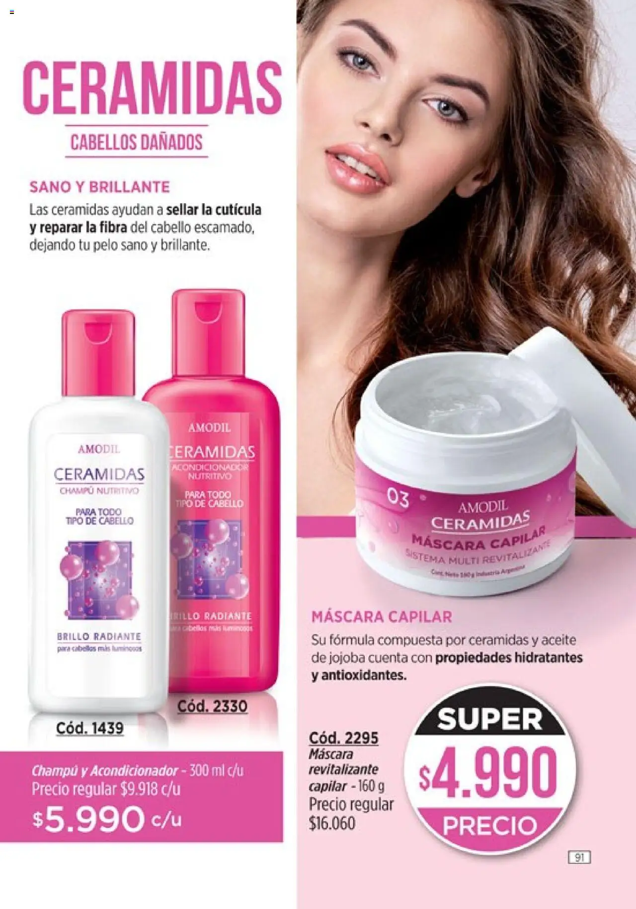 Catálogo Amodil Campaña 17/2025 │ válido desde el 14.10.2025 | Página: 91 | Productos: Aceite, Máscara, Acondicionador, Brillo